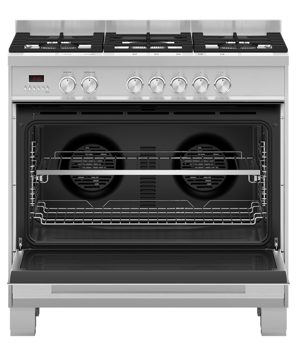 Fisher & Paykel OR90SDG4X1 90cm Dual Fuel 5 Burner Cooker - Stainless Steel thumbnail image