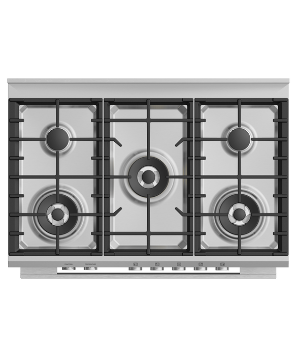 Fisher & Paykel OR90SDG4X1 90cm Dual Fuel 5 Burner Cooker - Stainless Steel thumbnail image