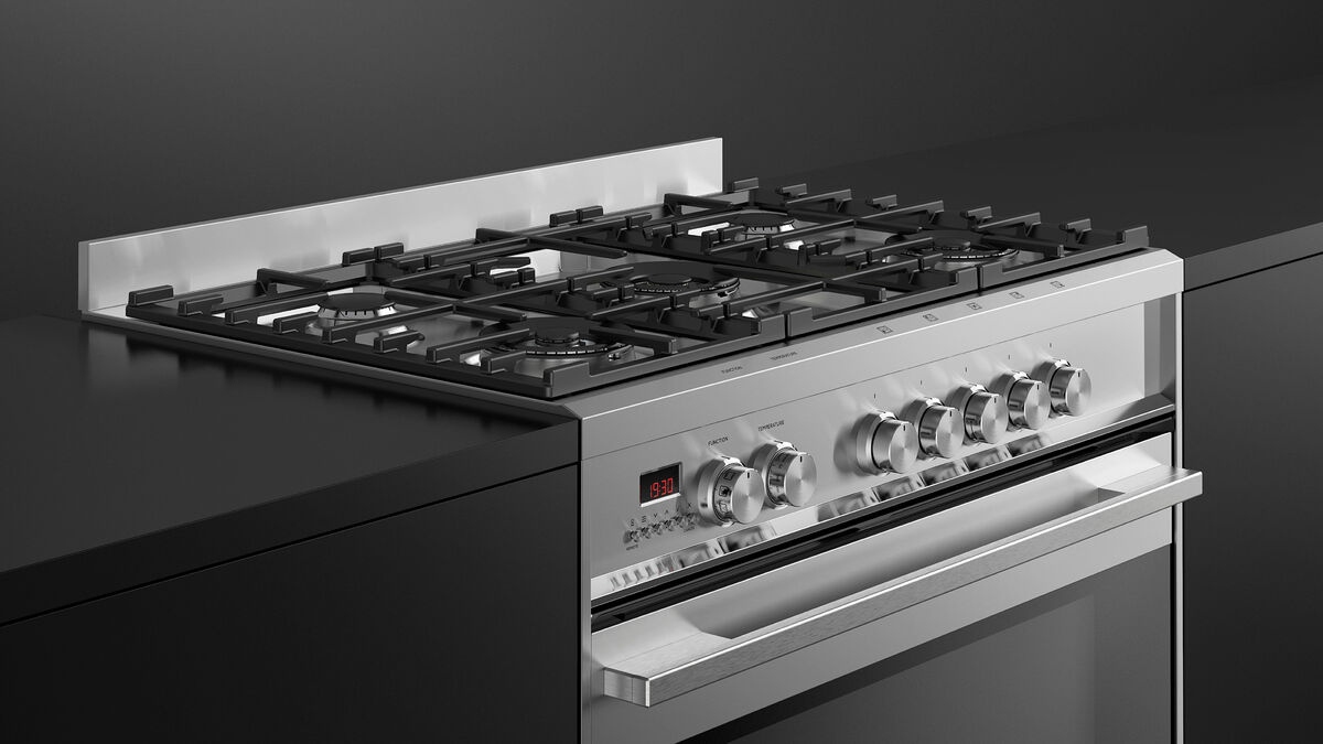 Fisher & Paykel OR90SDG4X1 90cm Dual Fuel 5 Burner Cooker - Stainless Steel thumbnail image