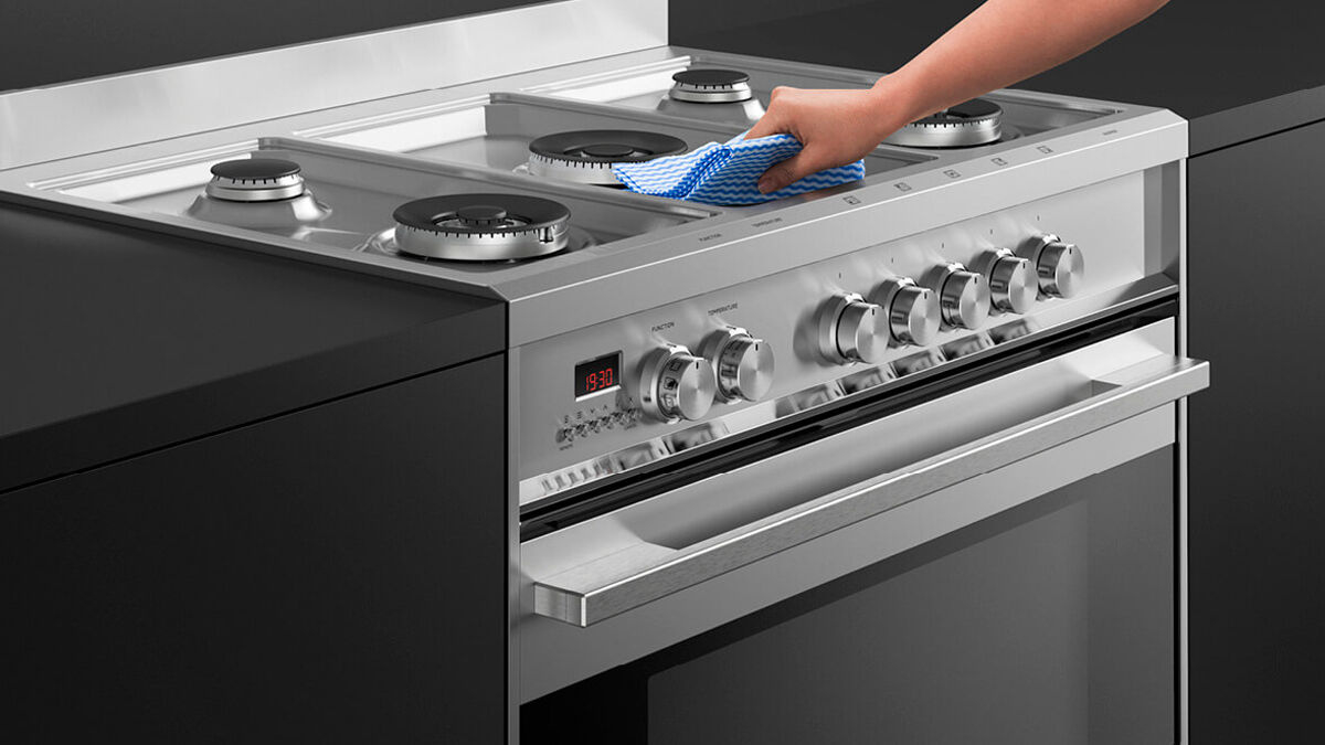 Fisher & Paykel OR90SDG4X1 90cm Dual Fuel 5 Burner Cooker - Stainless Steel thumbnail image