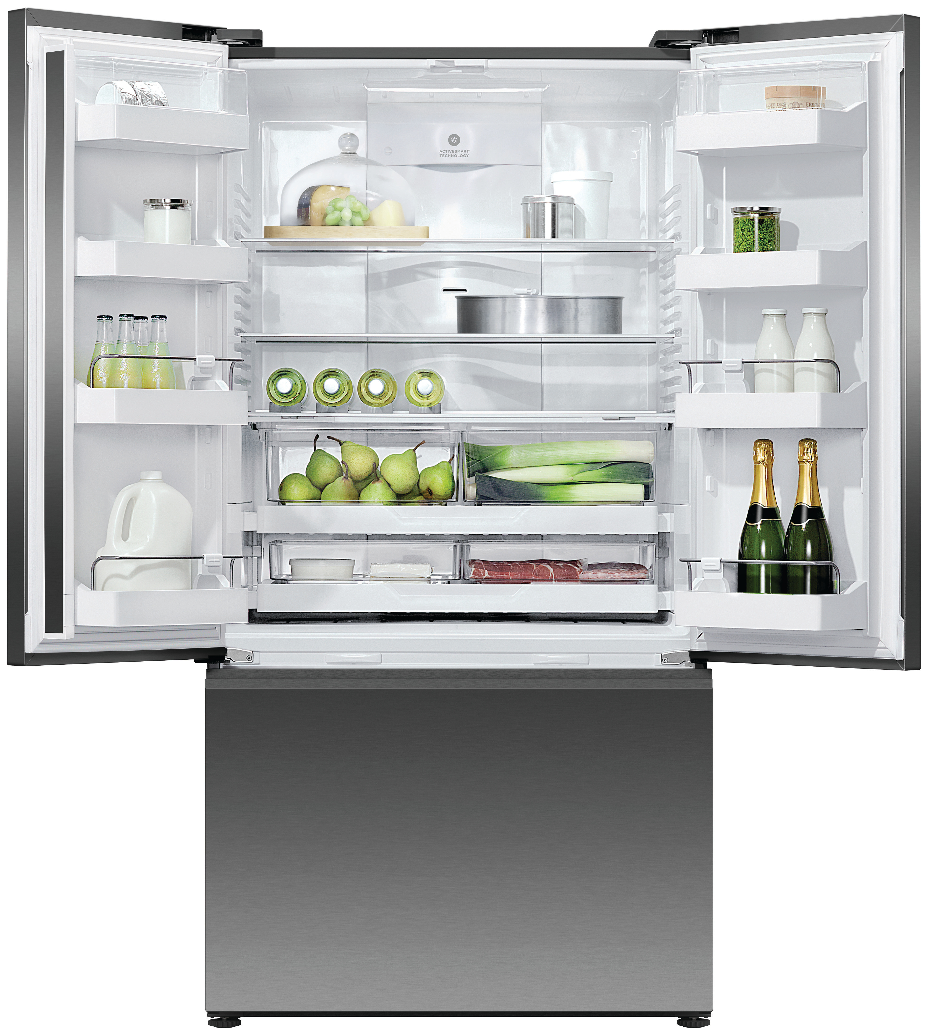 Fisher & Paykel RF540ANUB6 90cm Frost Free American Fridge Freezer - Black Stainless Steel thumbnail image