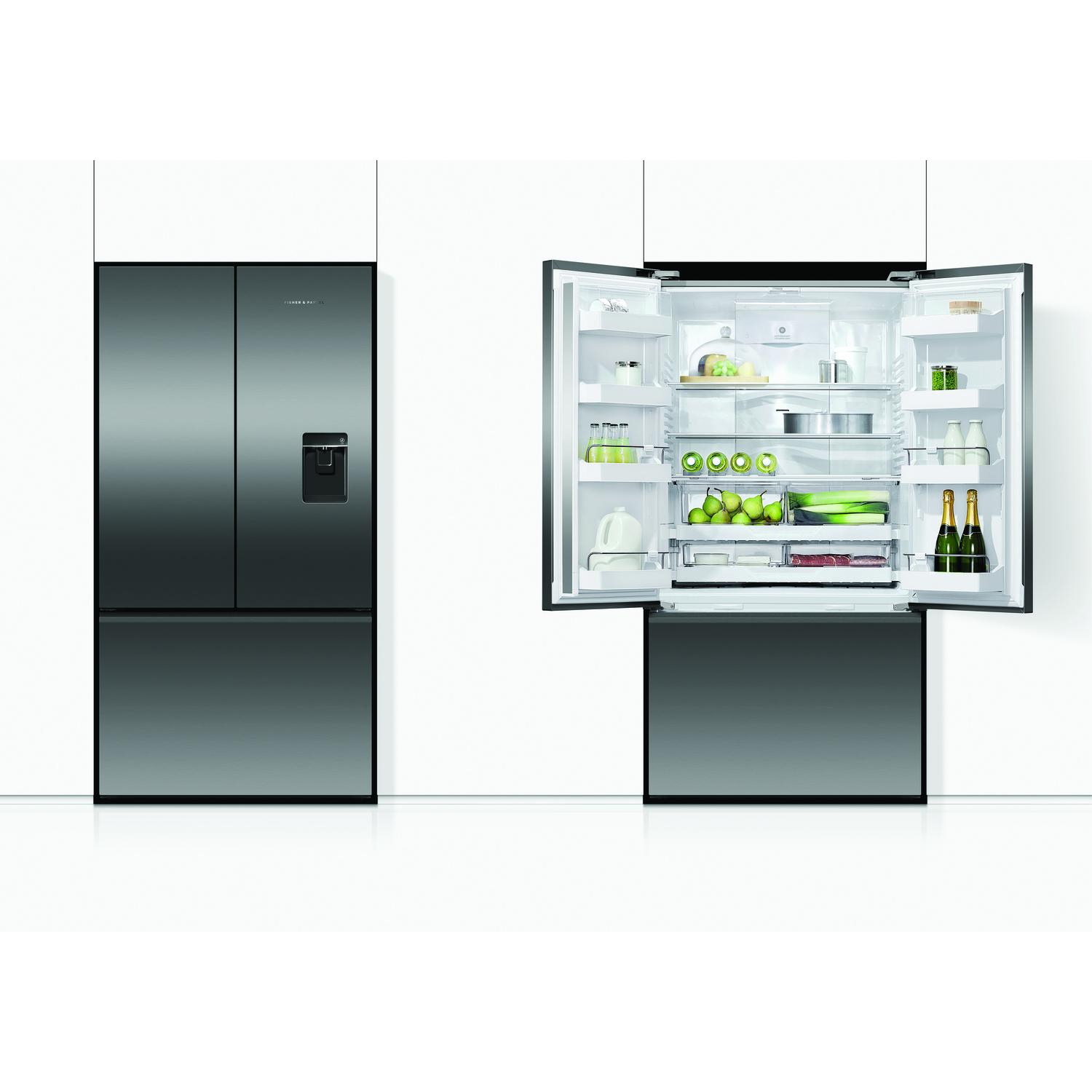 Fisher & Paykel RF540ANUB6 90cm Frost Free American Fridge Freezer - Black Stainless Steel thumbnail image