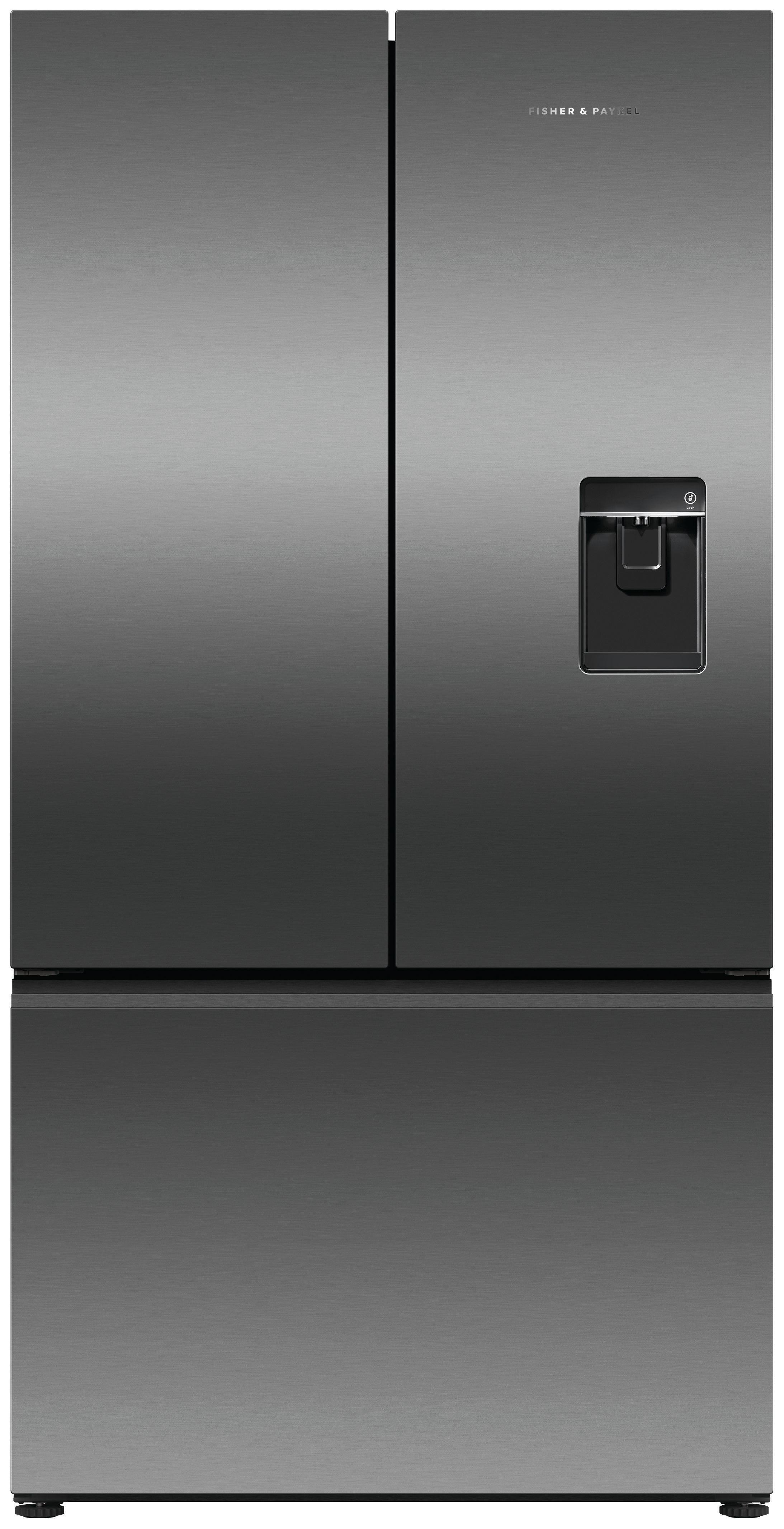 Fisher & Paykel RF540ANUB6 90cm Frost Free American Fridge Freezer - Black Stainless Steel thumbnail image
