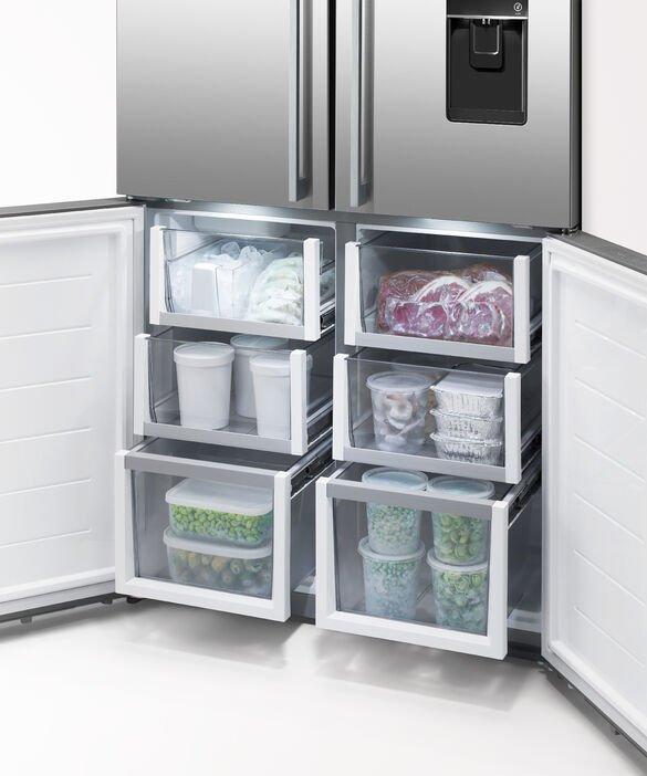Fisher & Paykel RF605QDUVX1 90.5cm 60/40 Frost Free Quad Door Fridge Freezer - Brushed Stainless Steel thumbnail image