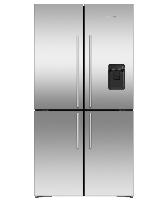 Fisher & Paykel RF605QDUVX1 90.5cm 60/40 Frost Free Quad Door Fridge Freezer - Brushed Stainless Steel thumbnail image