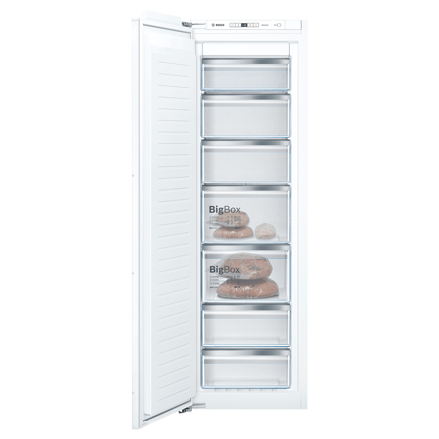 Bosch GIN81AEF0G 55.8cm Built In Frost Free Tall Freezer - White  thumbnail image