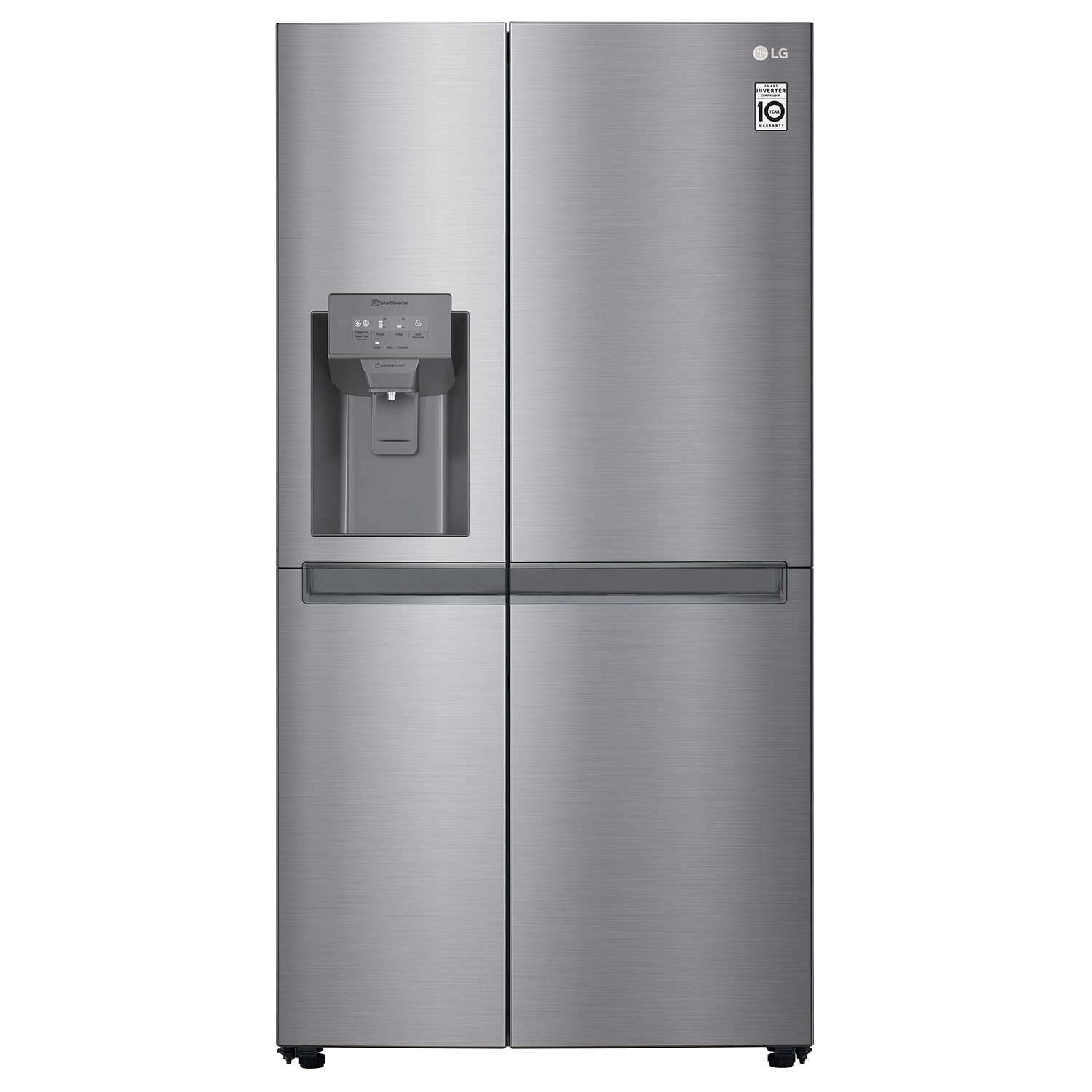 LG GSL480PZXV American Style Fridge Freezer - Shiny Steel thumbnail image