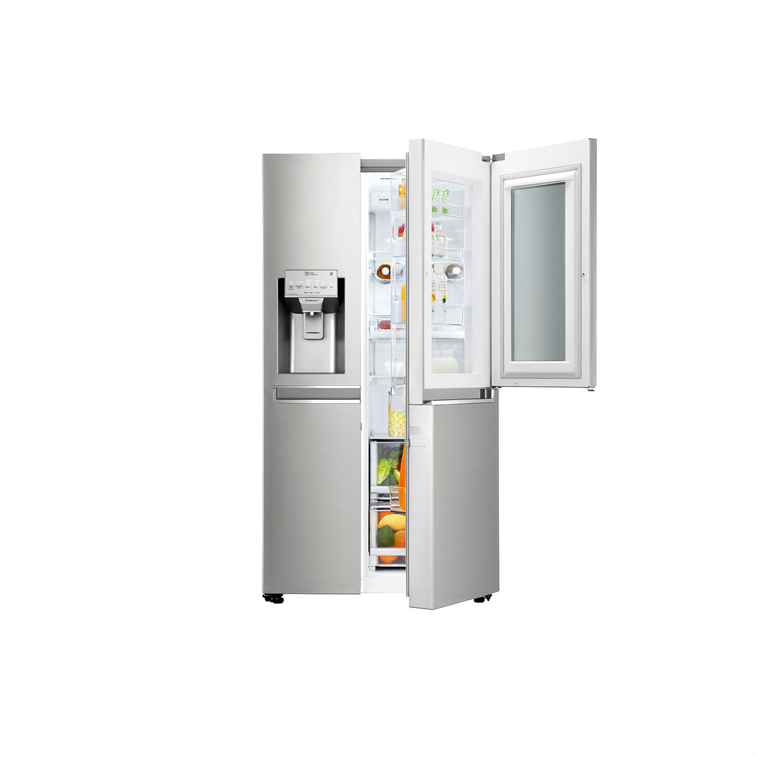 LG GSX960NSVZ InstaView Door-in-Door American Style Fridge Freezer - Premium Steel thumbnail image