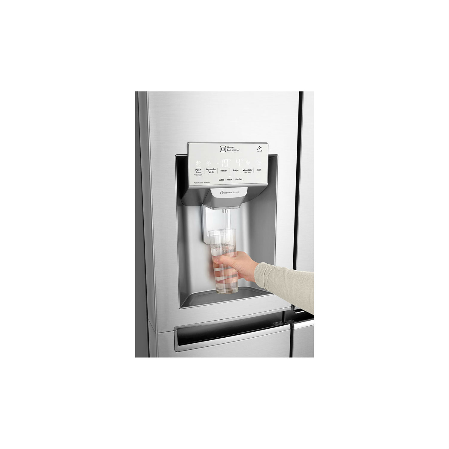 LG GSX960NSVZ InstaView Door-in-Door American Style Fridge Freezer - Premium Steel thumbnail image