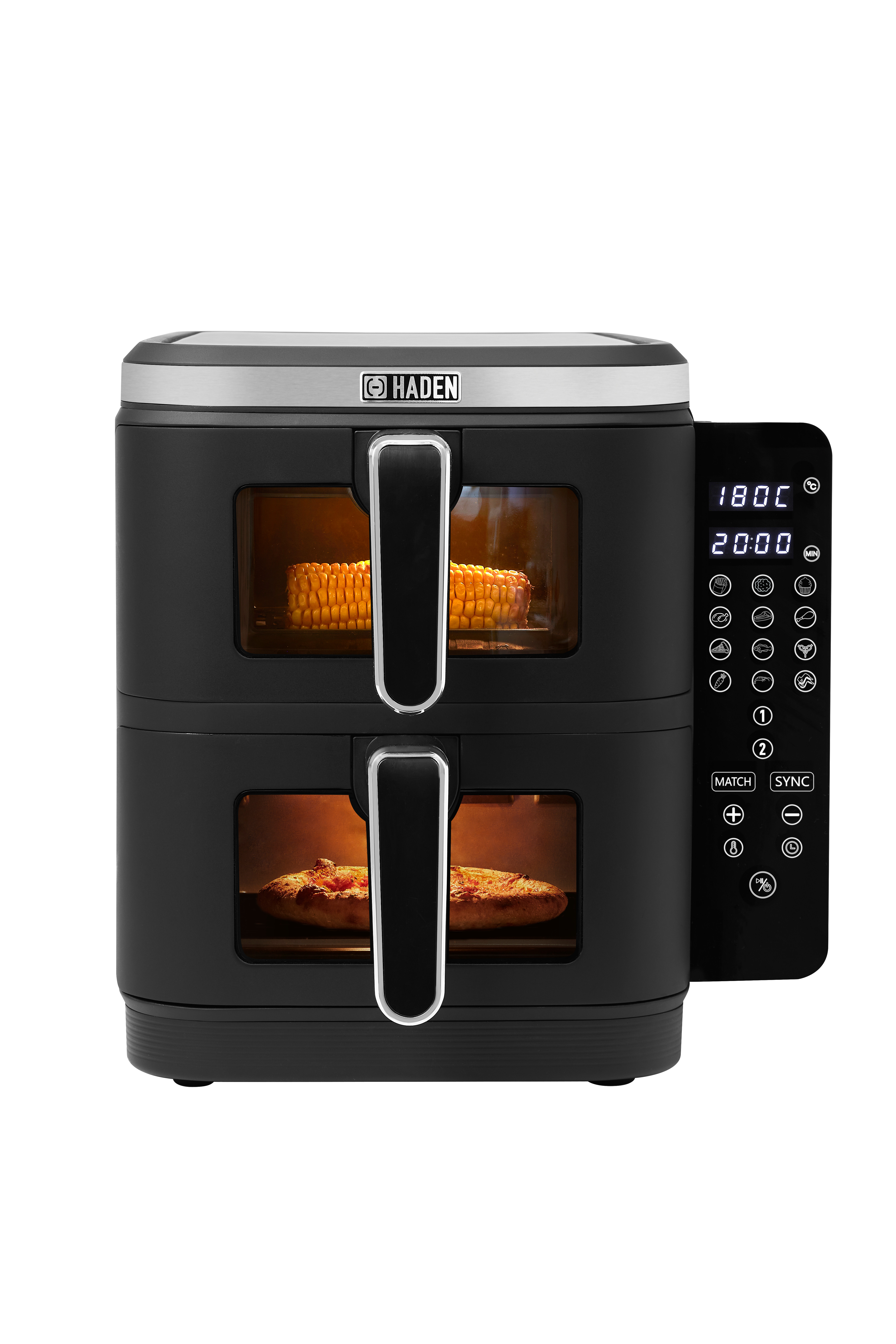 Haden 211200 11.0L Double Stack Air Fryer With Window - Black thumbnail image