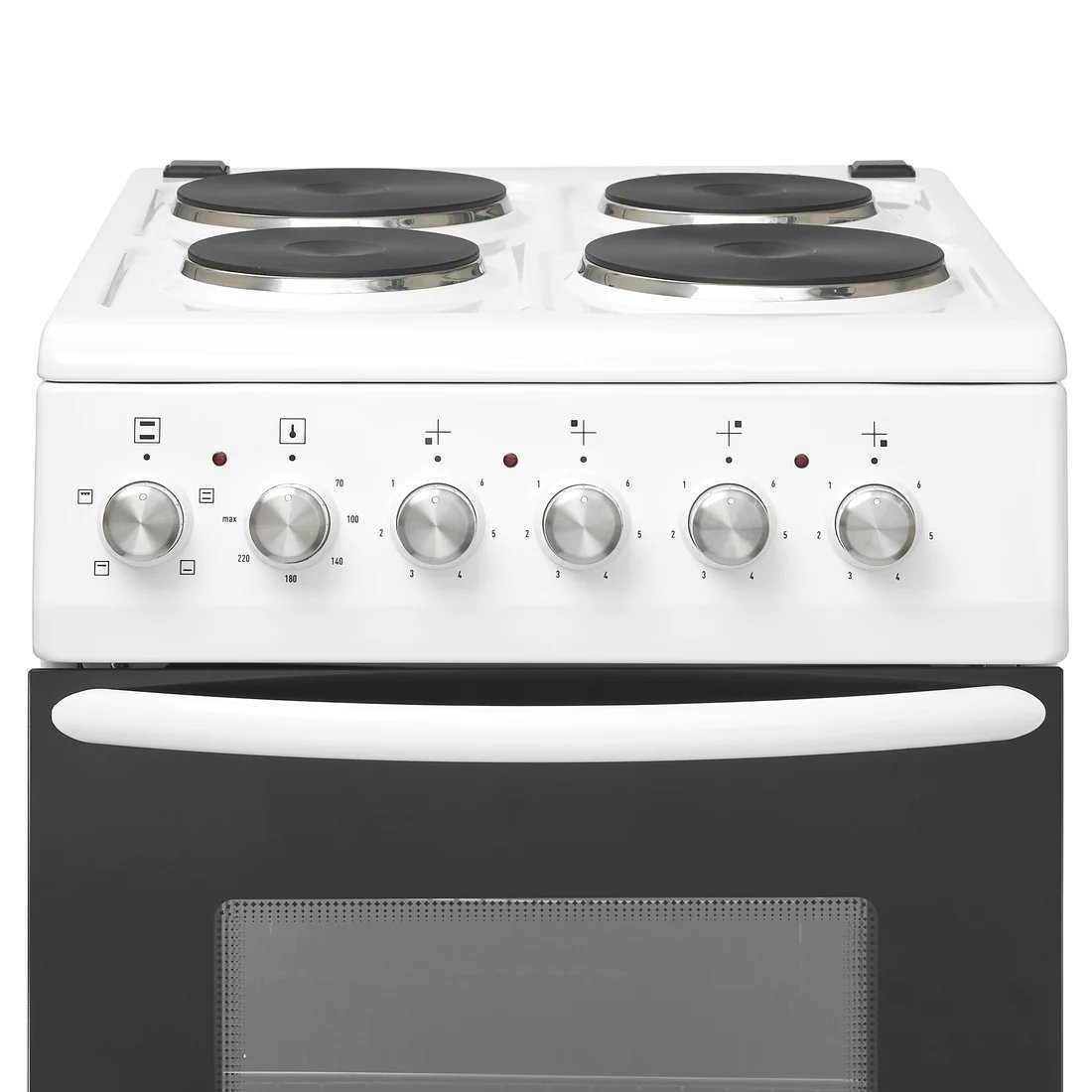 Haden HES050W 50cm Electric Cooker with Solid Plate Hob - White thumbnail image