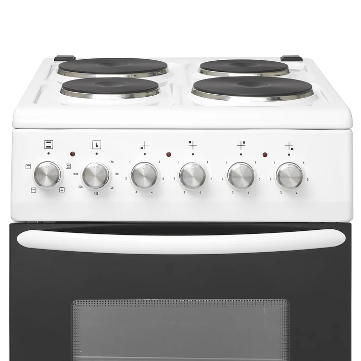 Haden HES051W 50cm Single Oven Electric Cooker with Sealed Plate Hob - White thumbnail image
