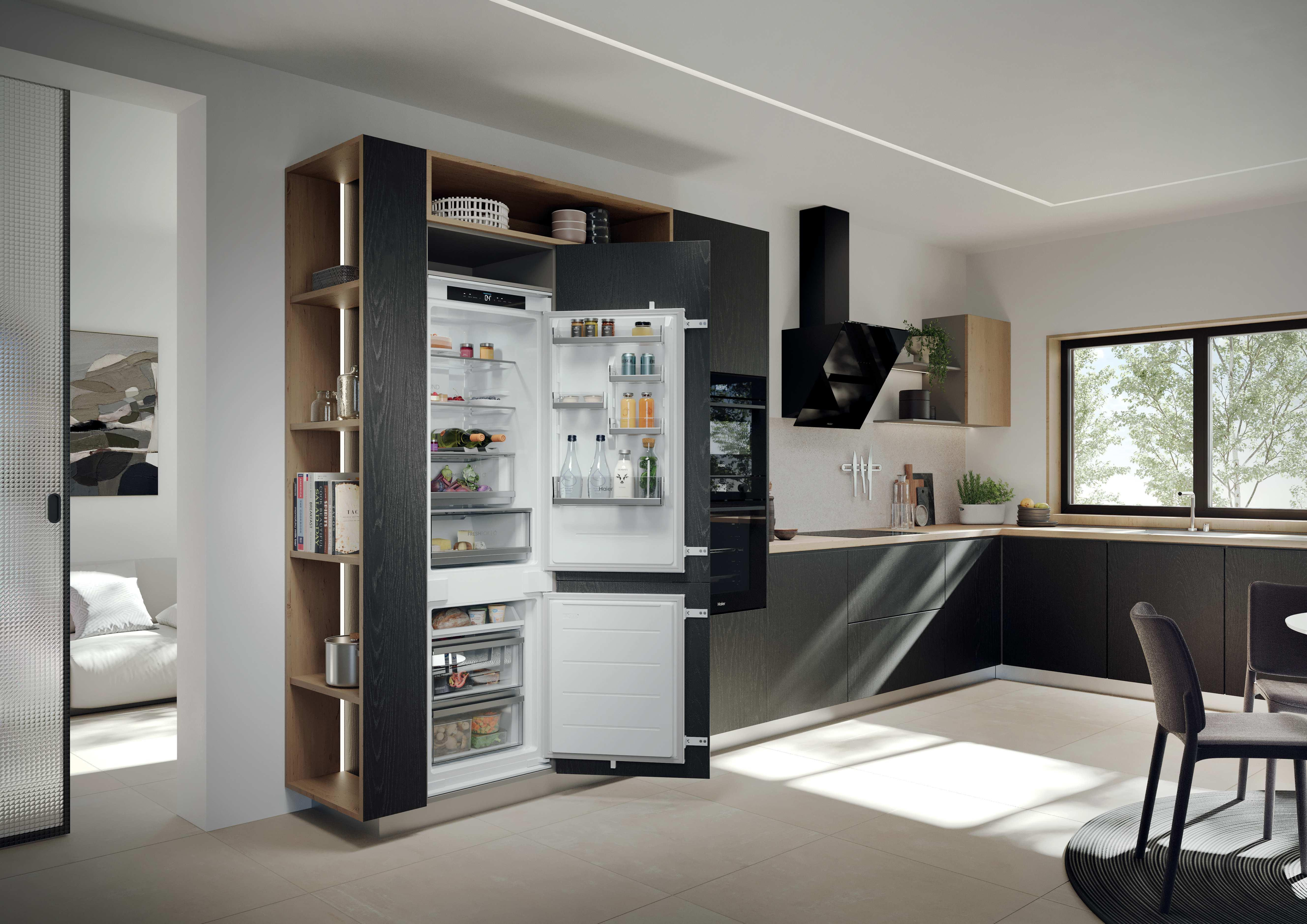 Haier HBQW5518EK-UK 70/30 Built In Total No Frost Fridge Freezer thumbnail image