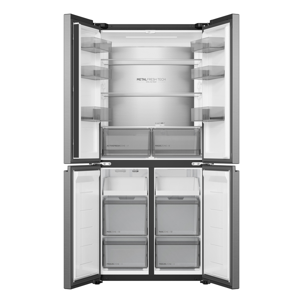 Haier HCR58S18DNMM 60/40 Total No Frost Fridge Freezer - Inox thumbnail image