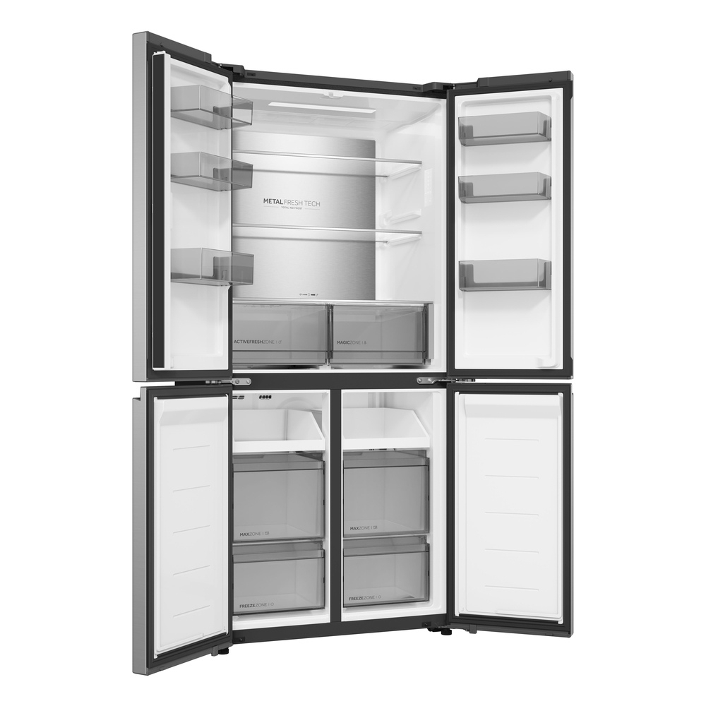 Haier HCR58S18DNMM 60/40 Total No Frost Fridge Freezer - Inox thumbnail image