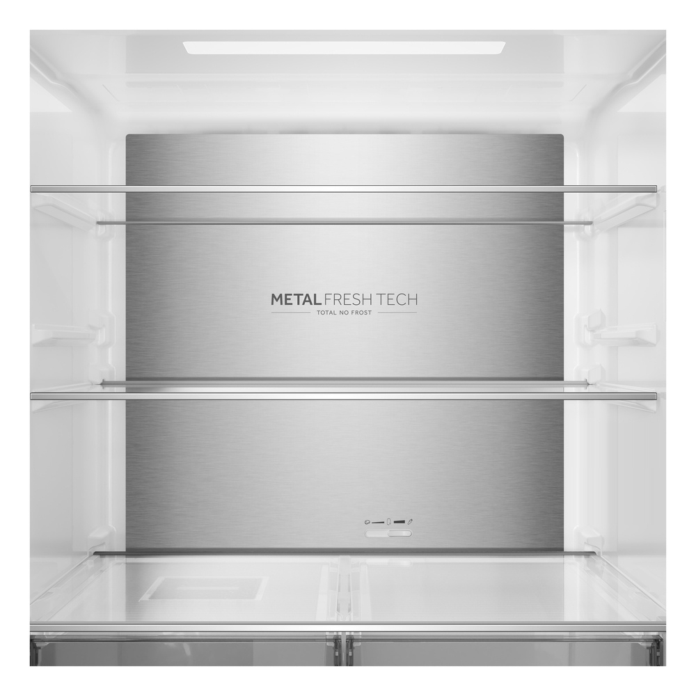 Haier HCR58S18DNMM 60/40 Total No Frost Fridge Freezer - Inox thumbnail image