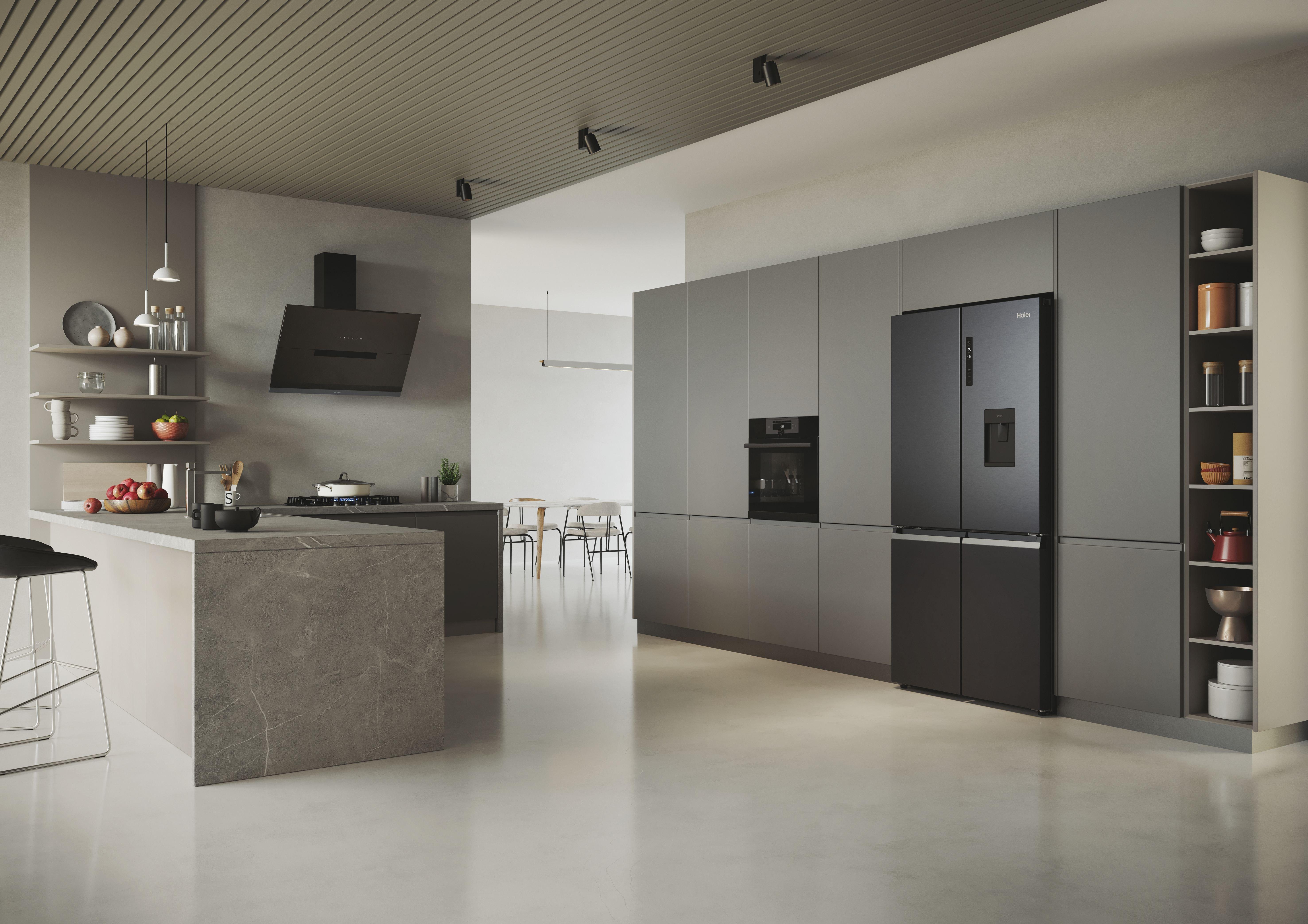 Haier HCR5919EHMB 60/40 Frost Free American Fridge Freezer thumbnail image