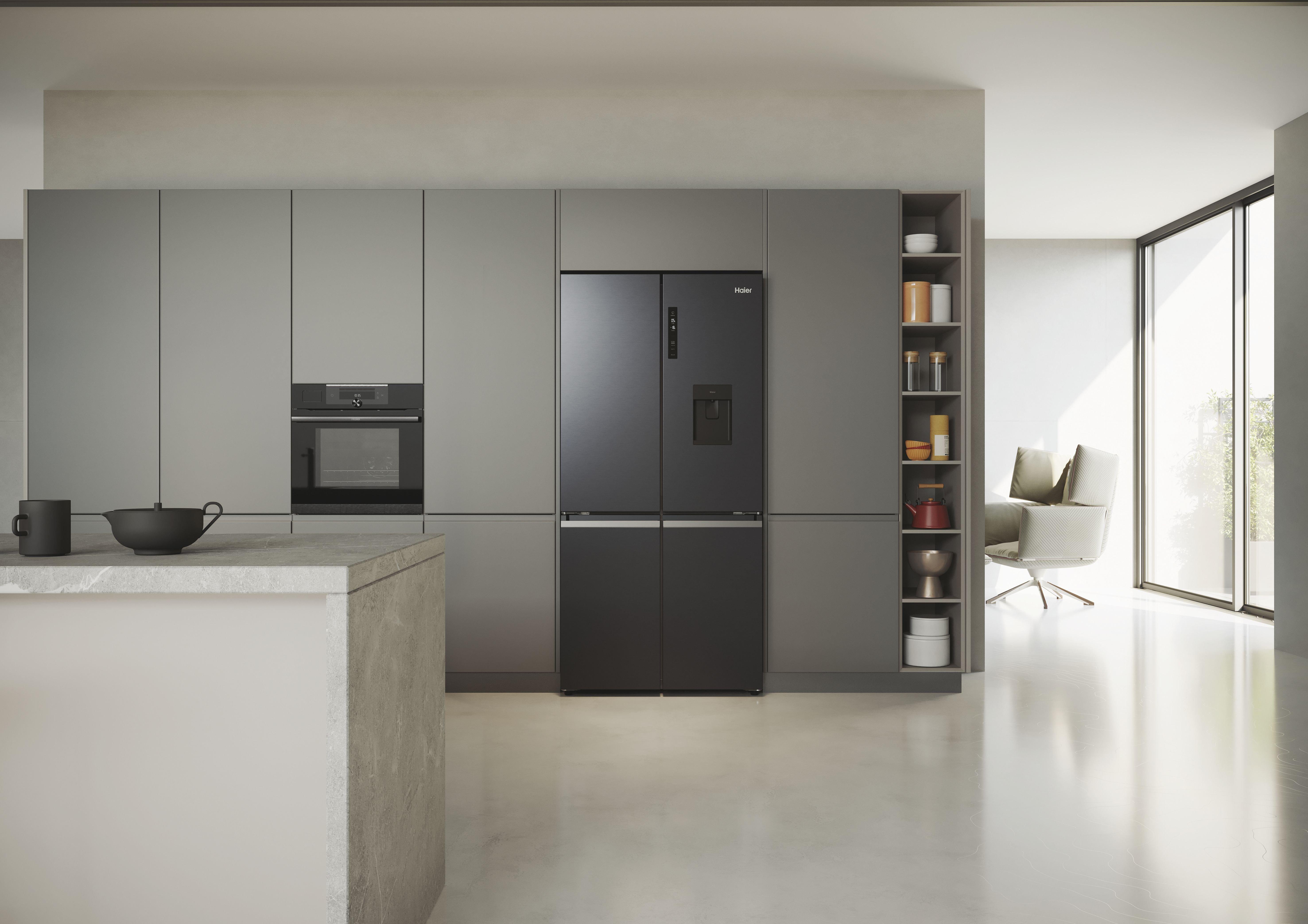 Haier HCR5919EHMB 60/40 Frost Free American Fridge Freezer thumbnail image