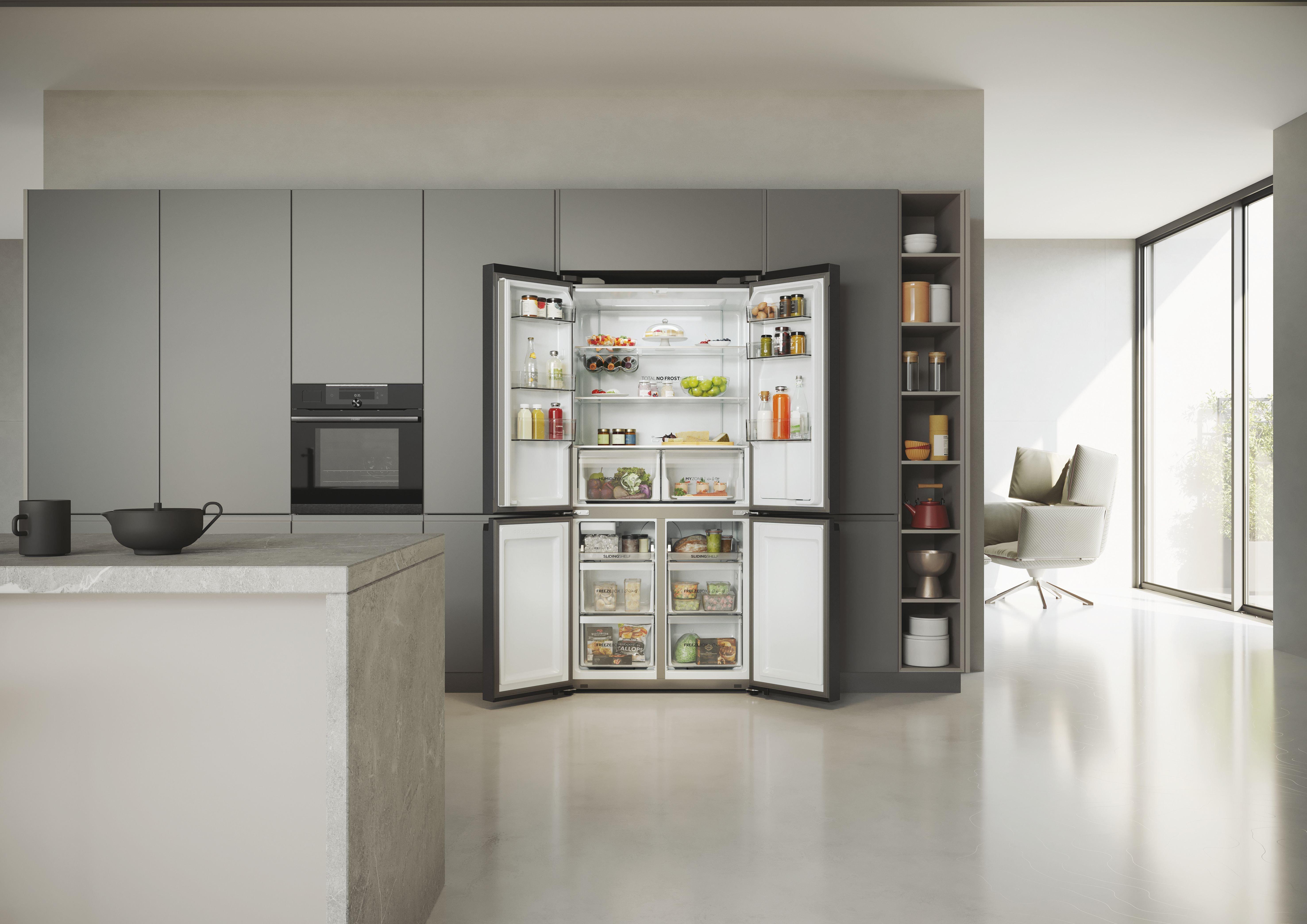 Haier HCR5919EHMB 60/40 Frost Free American Fridge Freezer thumbnail image