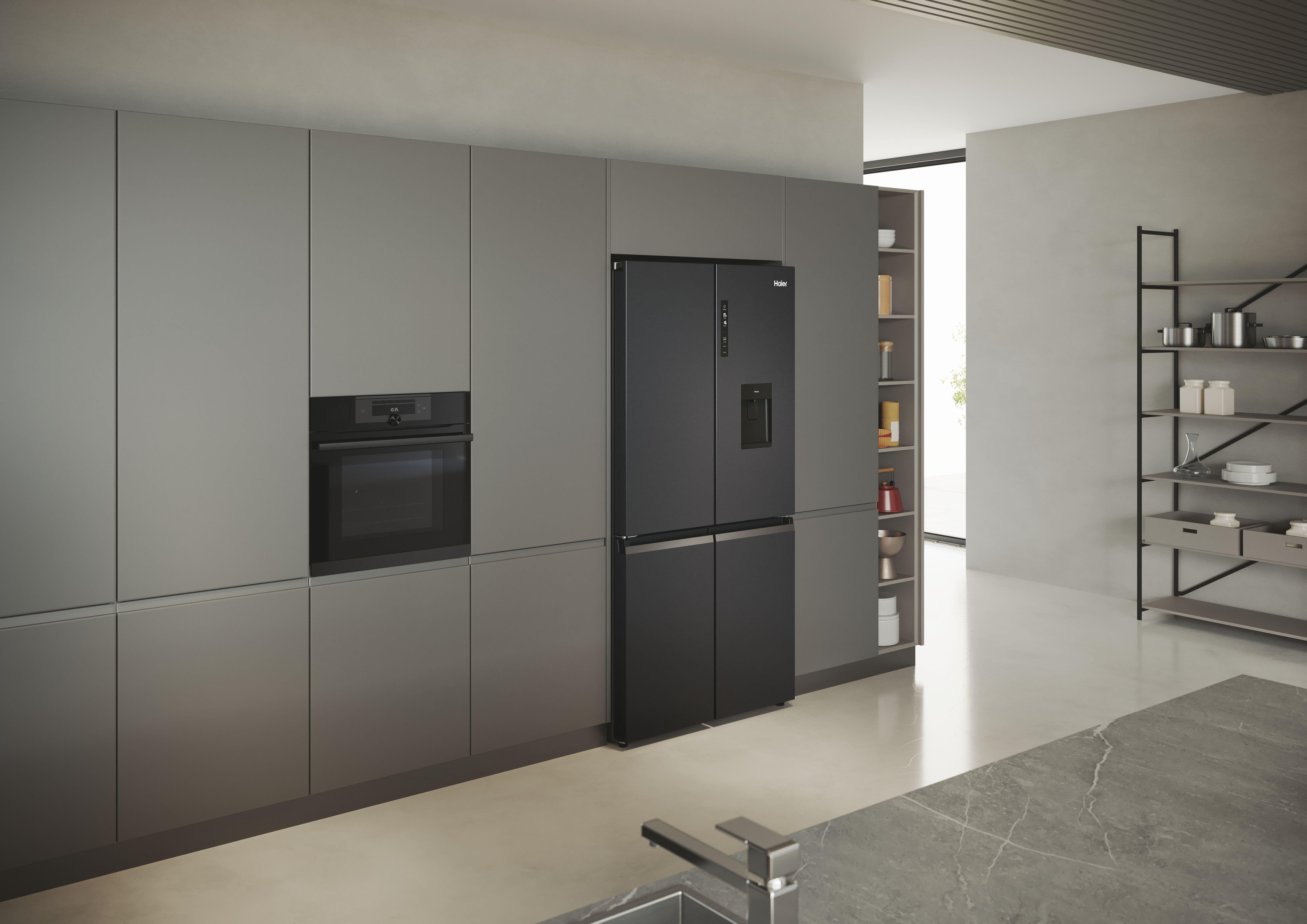 Haier HCR5919EHMB 60/40 Frost Free American Fridge Freezer thumbnail image