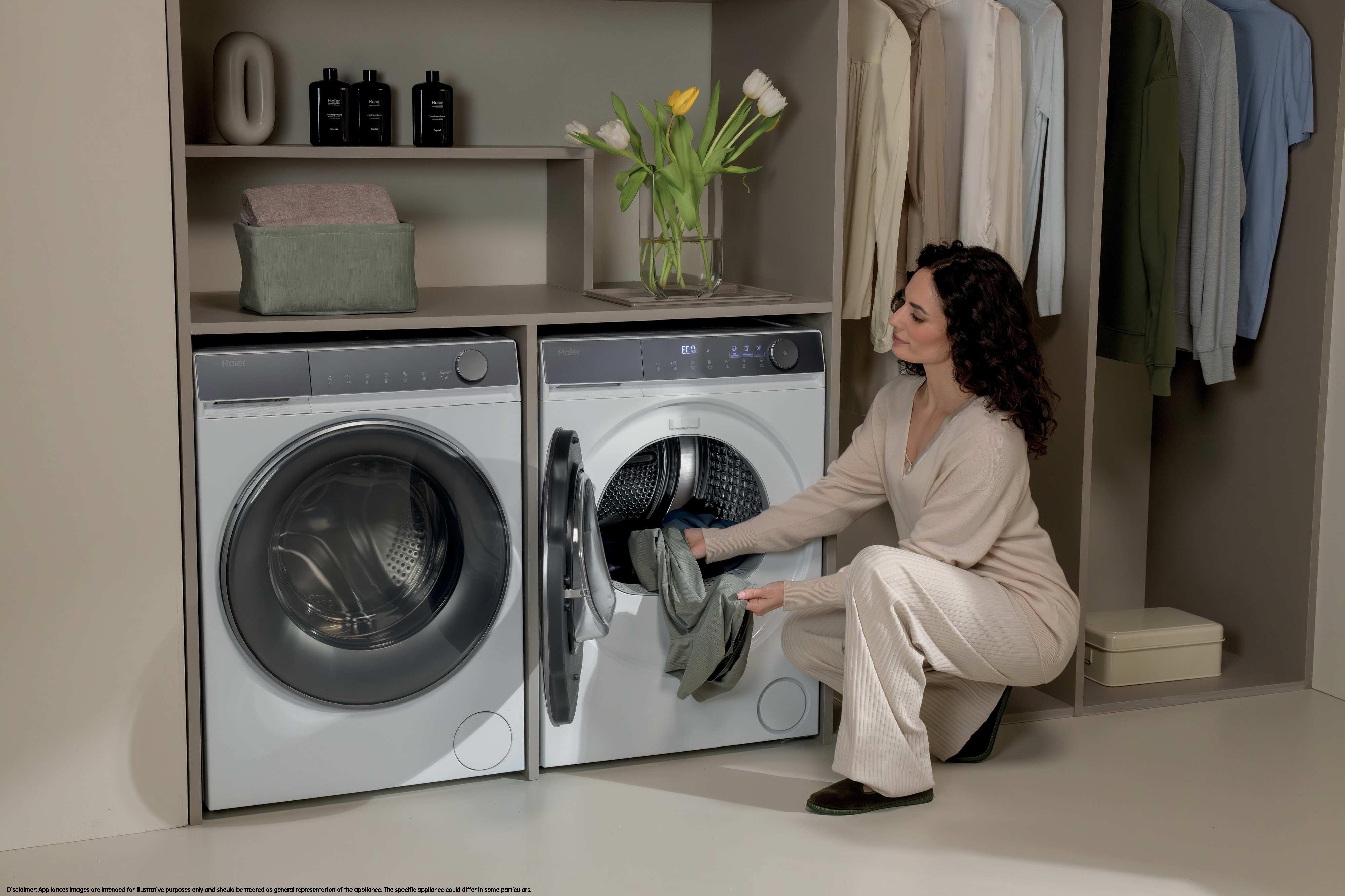 Haier HD100-C367U1-UK 10kg Heat Pump Tumble Dryer - White thumbnail image