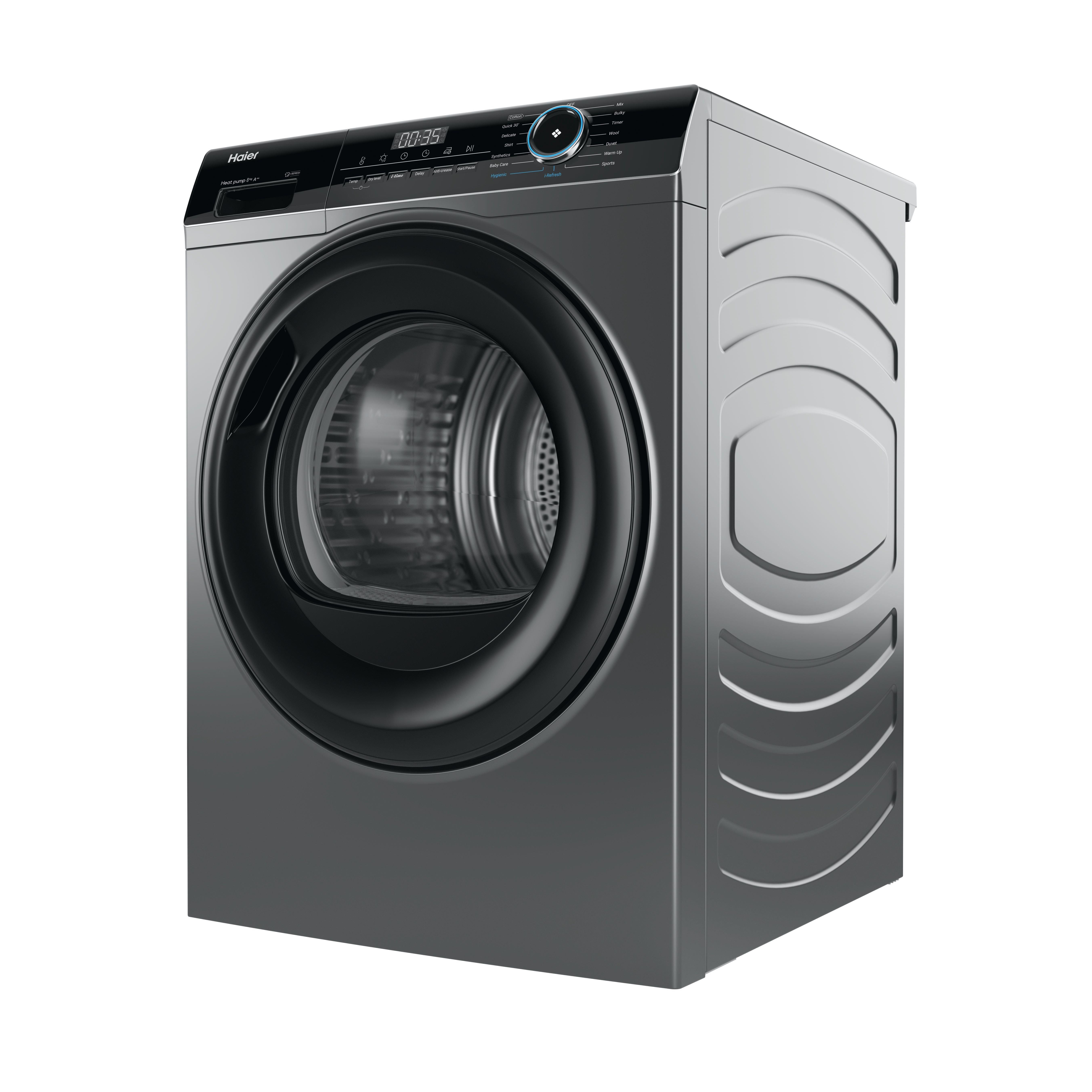 Haier HD80-A2939R 8kg Heat Pump Tumble Dryer - Graphite thumbnail image