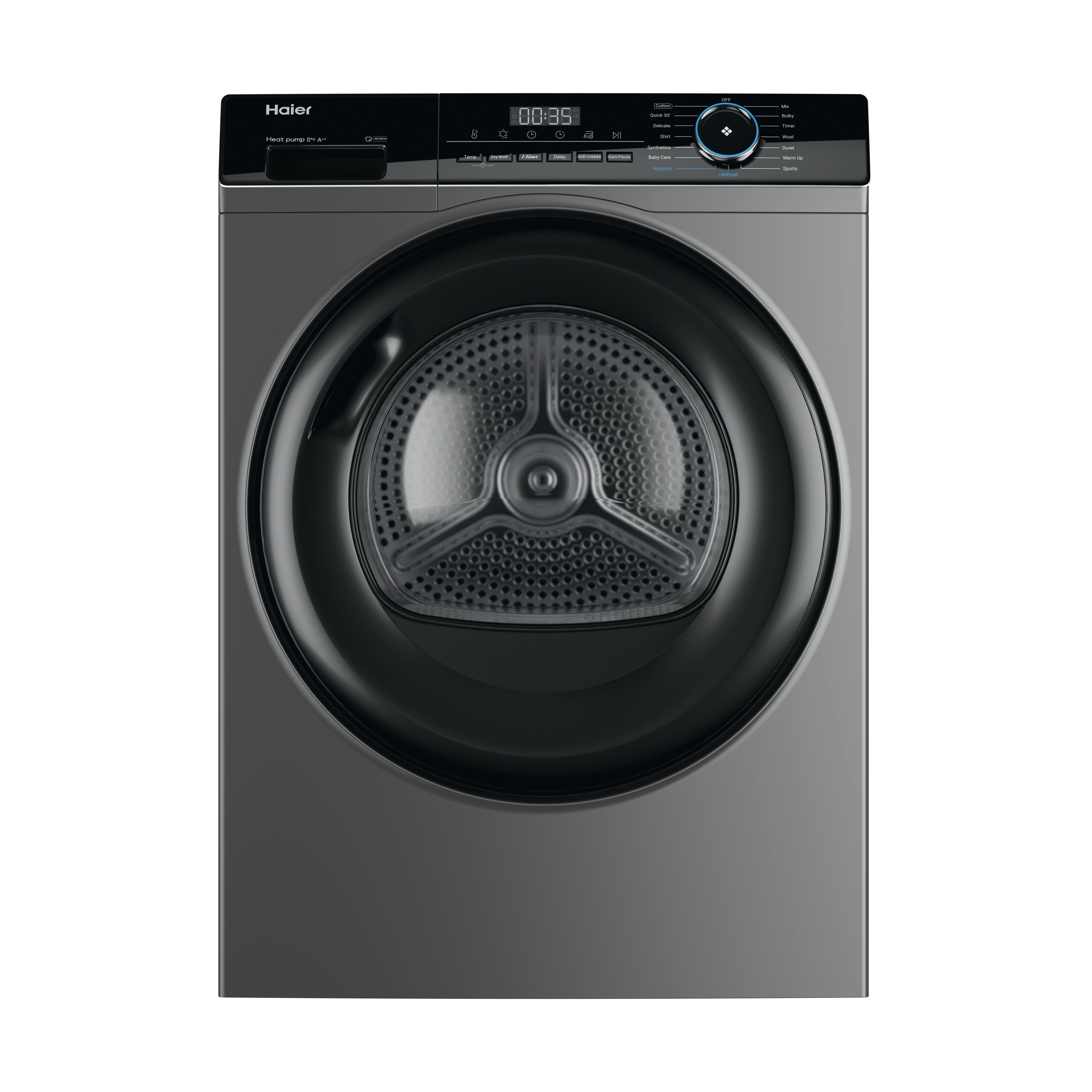 Haier HD80-A2939R 8kg Heat Pump Tumble Dryer - Graphite thumbnail image