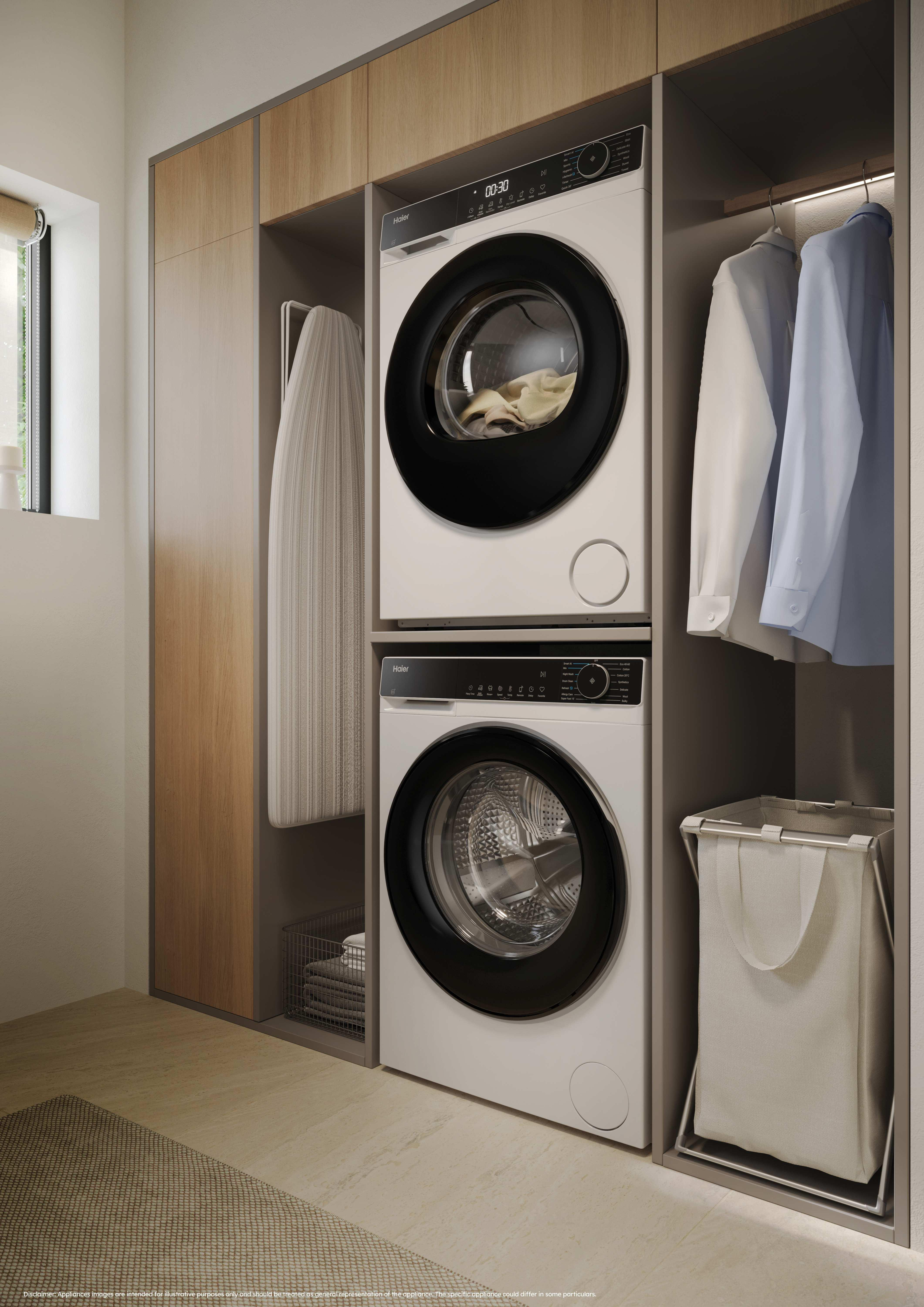 Haier HD80-D357U1-UK 8kg Heat Pump Tumble Dryer - White thumbnail image