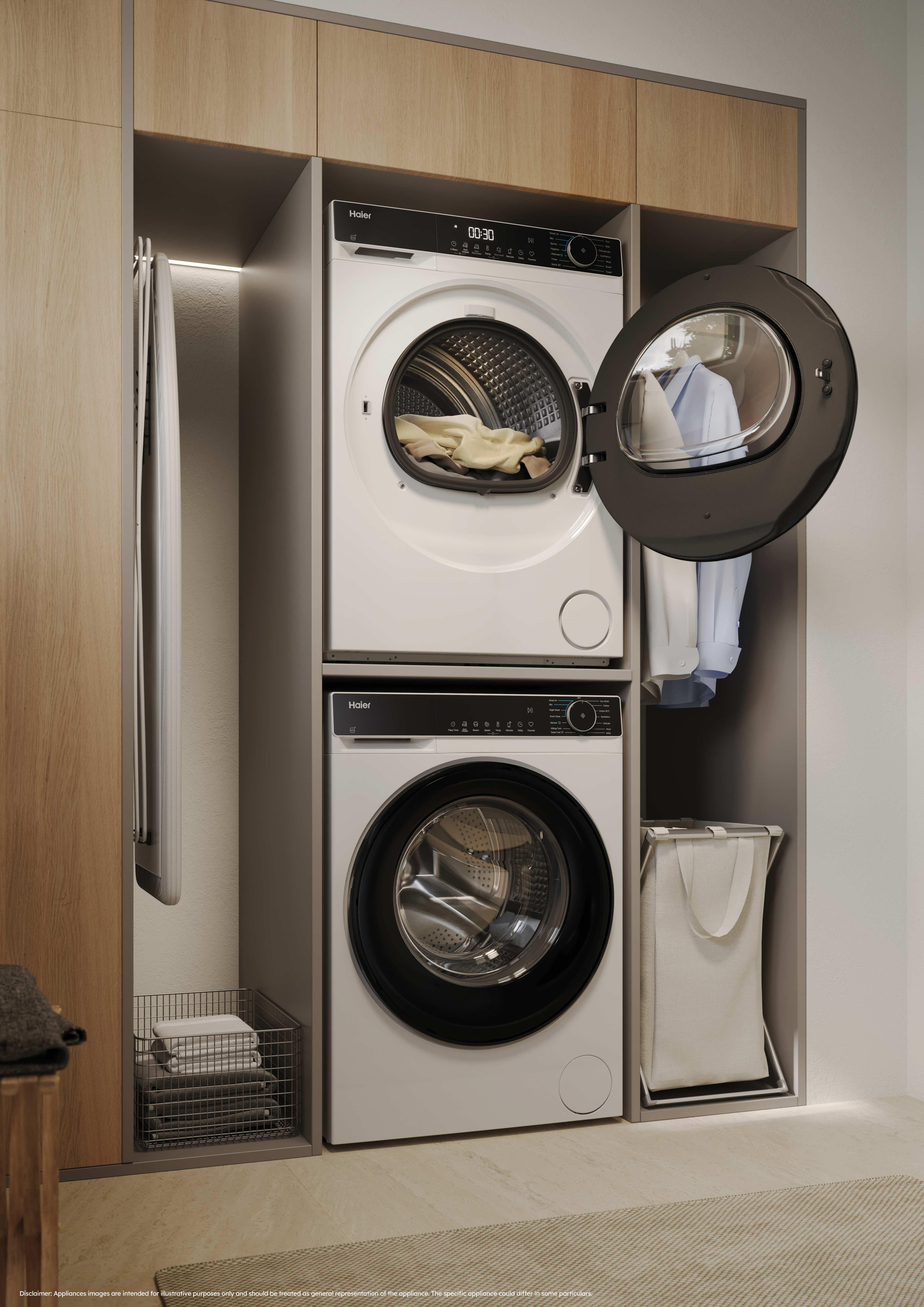 Haier HD80-D357U1-UK 8kg Heat Pump Tumble Dryer - White thumbnail image