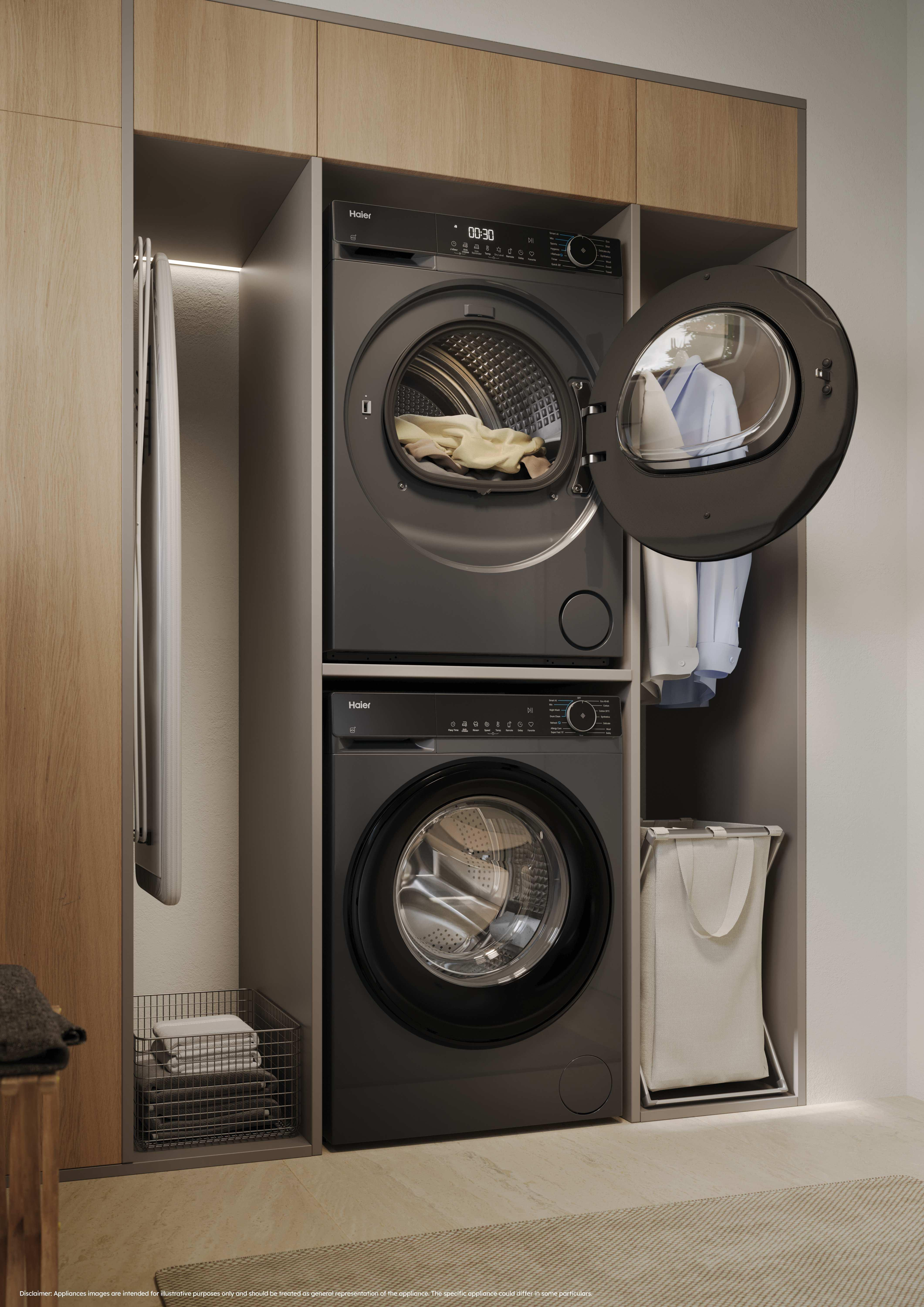 Haier HD90-D357U1G-UK 9kg Heat Pump Tumble Dryer - Graphite thumbnail image