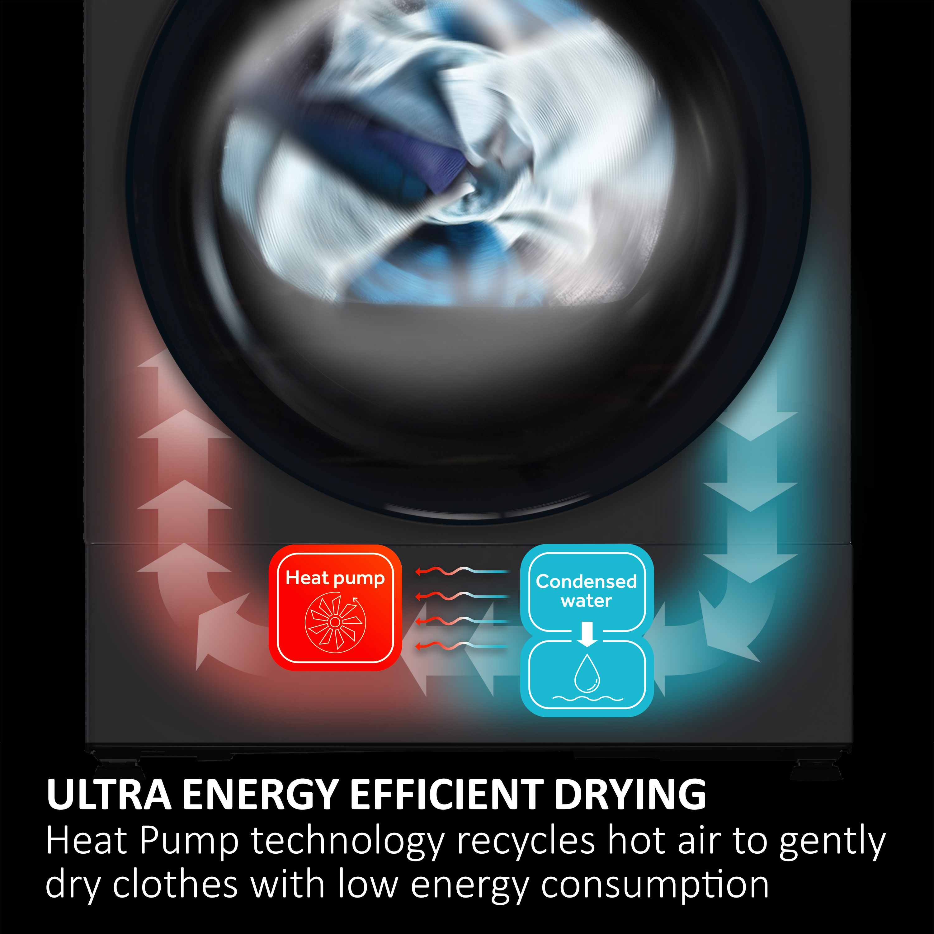 Haier HD90-D357U1G-UK 9kg Heat Pump Tumble Dryer - Graphite thumbnail image