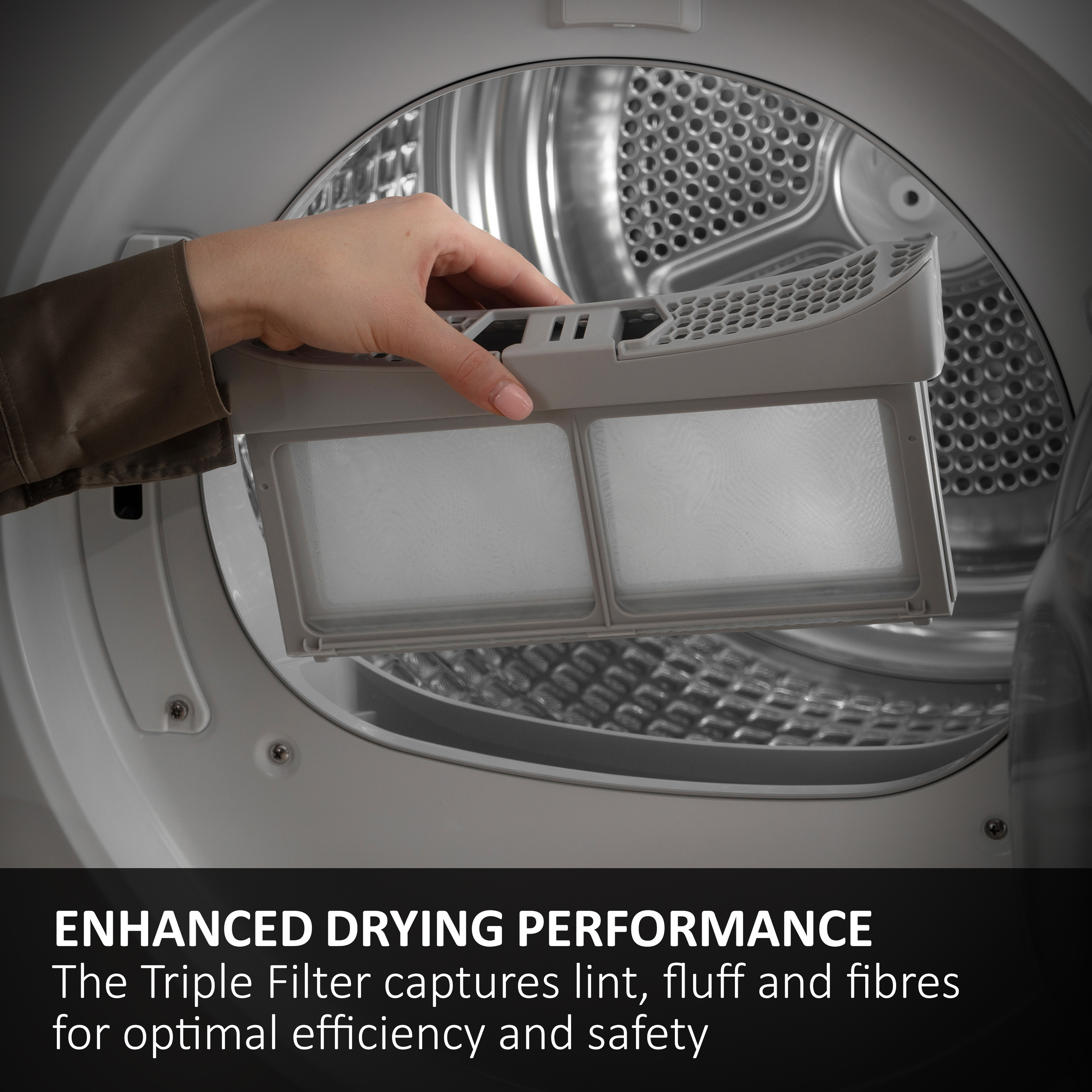 Haier HD90-D357U1G-UK 9kg Heat Pump Tumble Dryer - Graphite thumbnail image