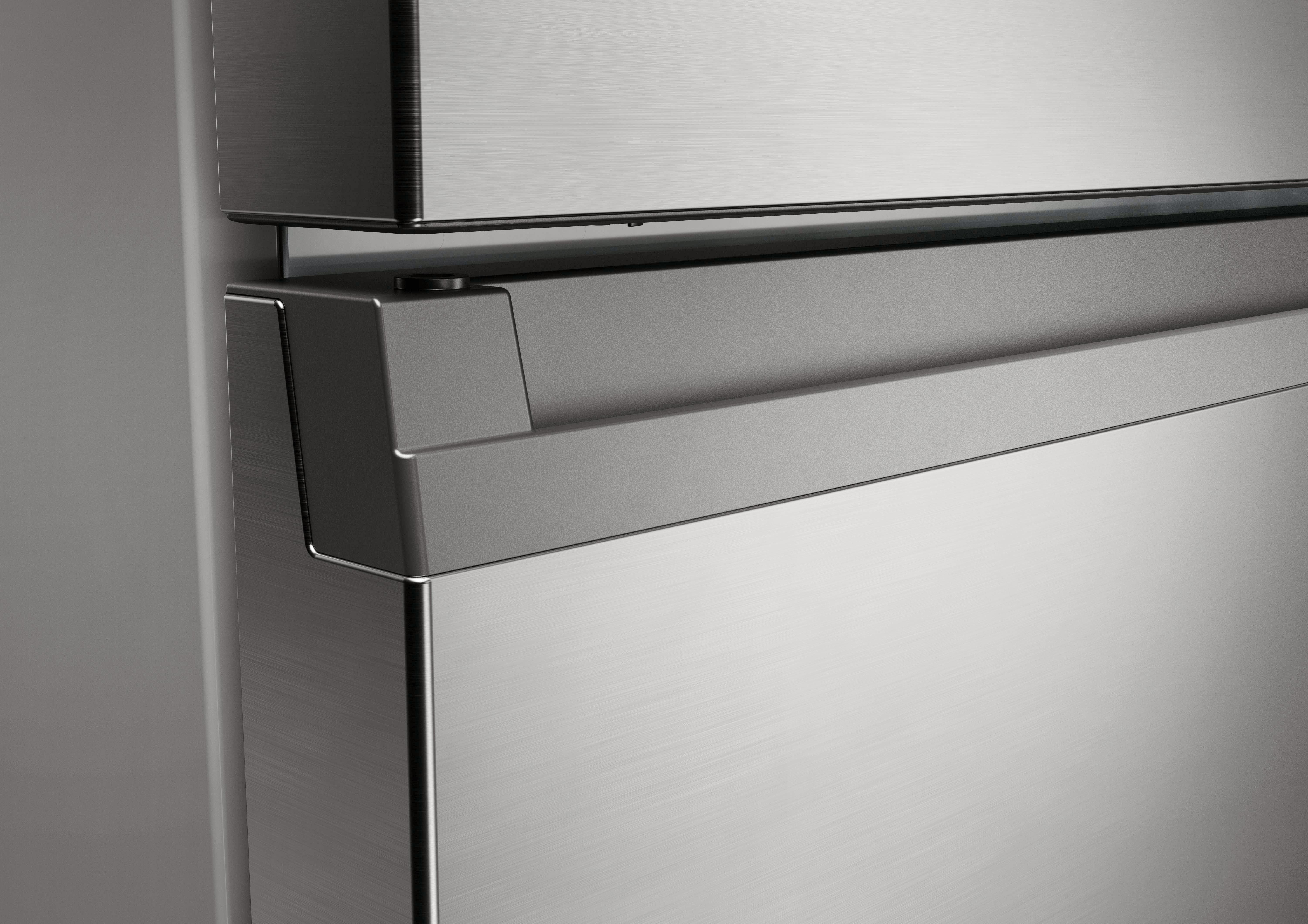 Haier 2D 60 Series 3 HDPR3618DNPK 355L Total No Frost Fridge Freezer - Stainless Steel thumbnail image