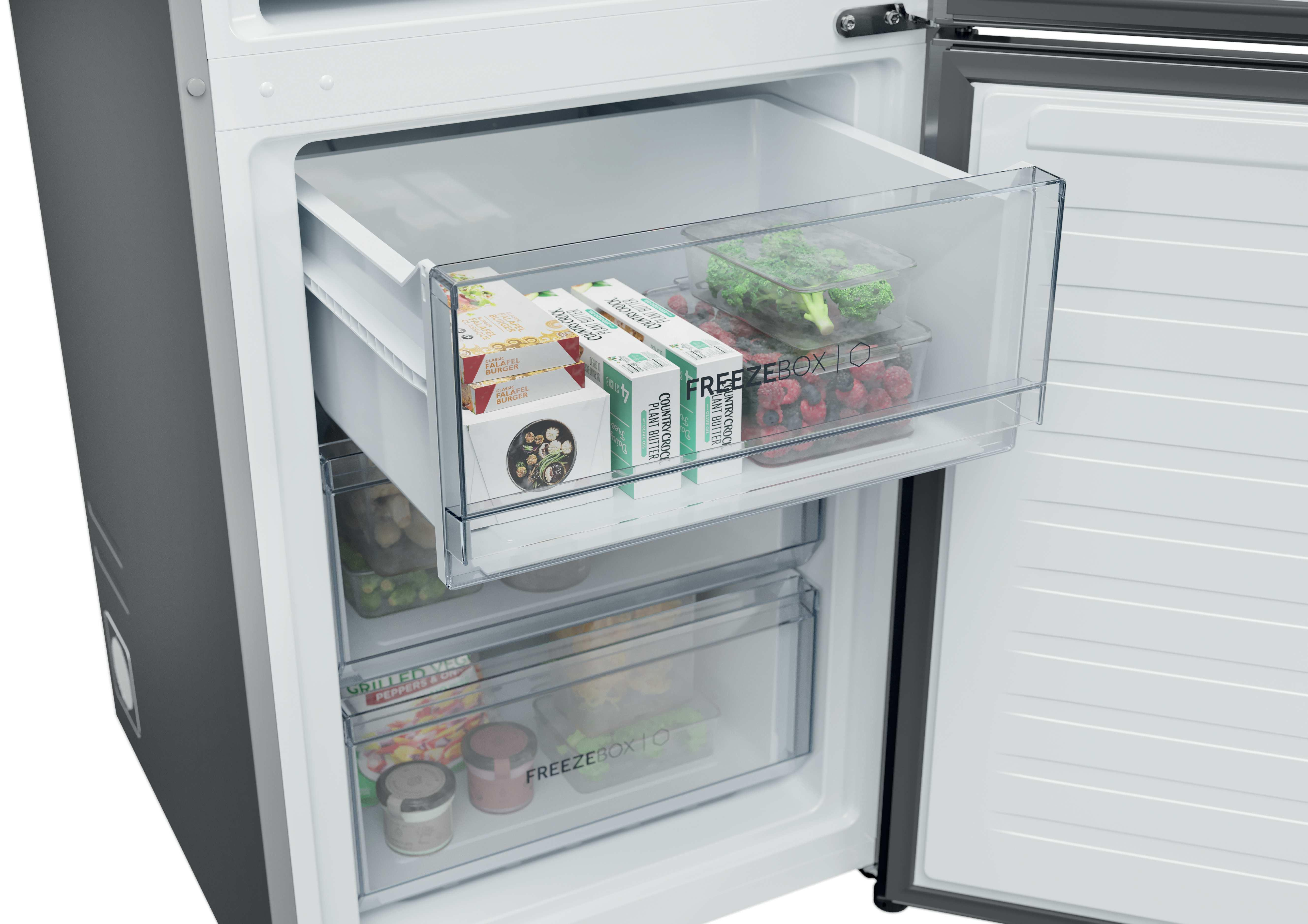 Haier 2D 60 Series 3 HDPR3618DNPK 355L Total No Frost Fridge Freezer - Stainless Steel thumbnail image
