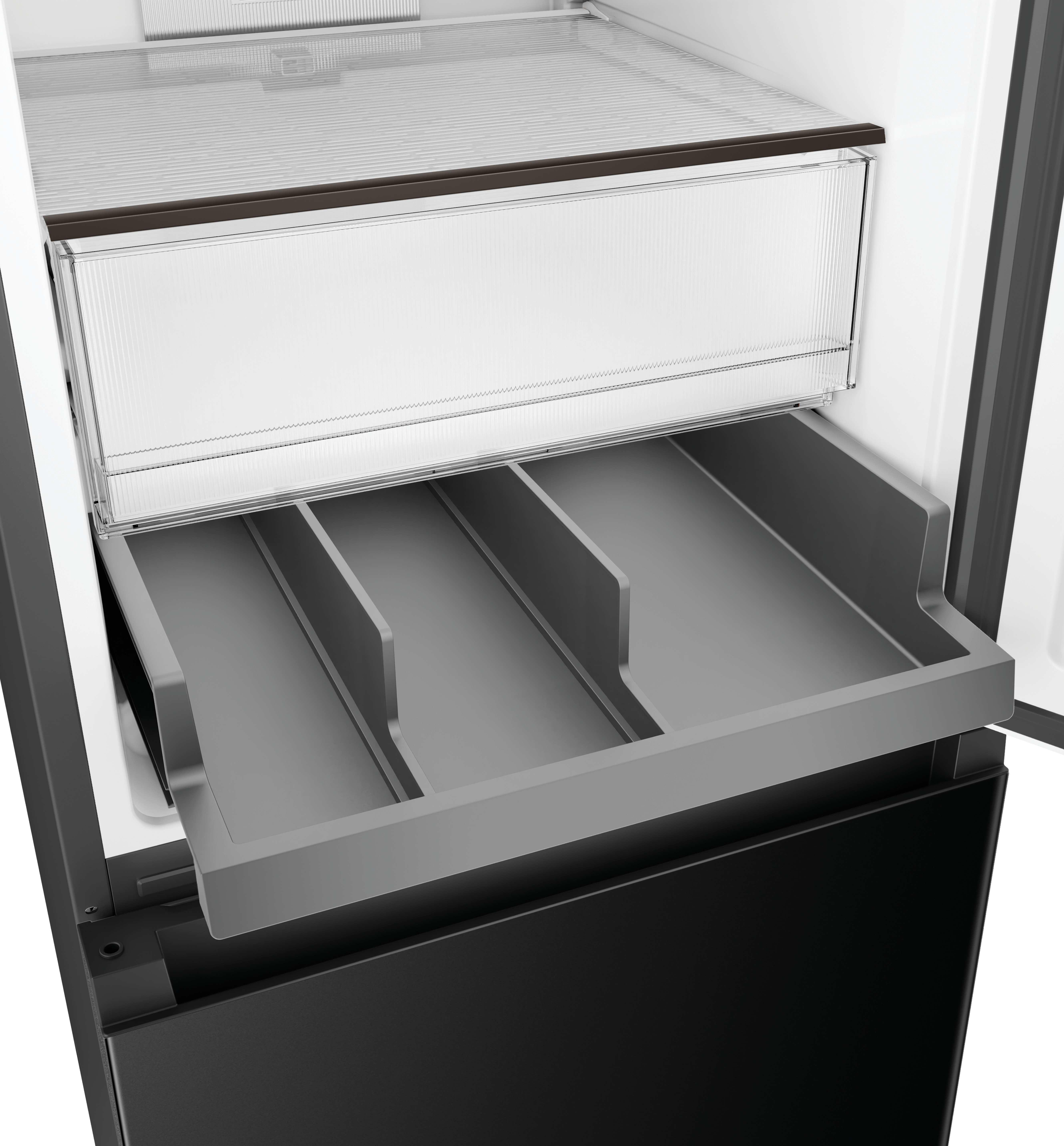 Hoover HONCQ3T518ENTK Total No Frost Fridge Freezer - Black thumbnail image
