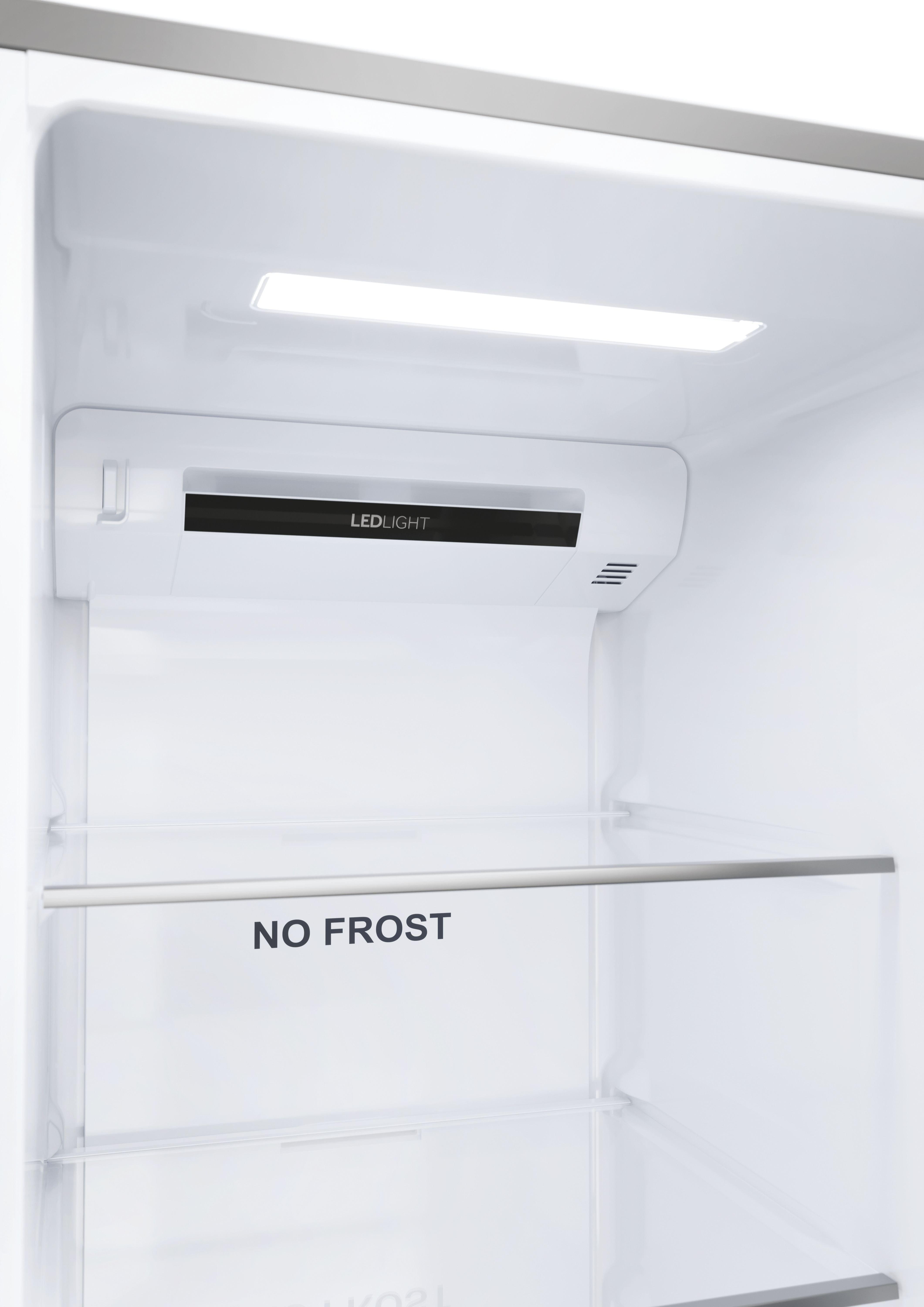 Haier HSR5918DNMP 90.5cm 70/30 Frost Free Fridge Freezer - Pt. Inox thumbnail image