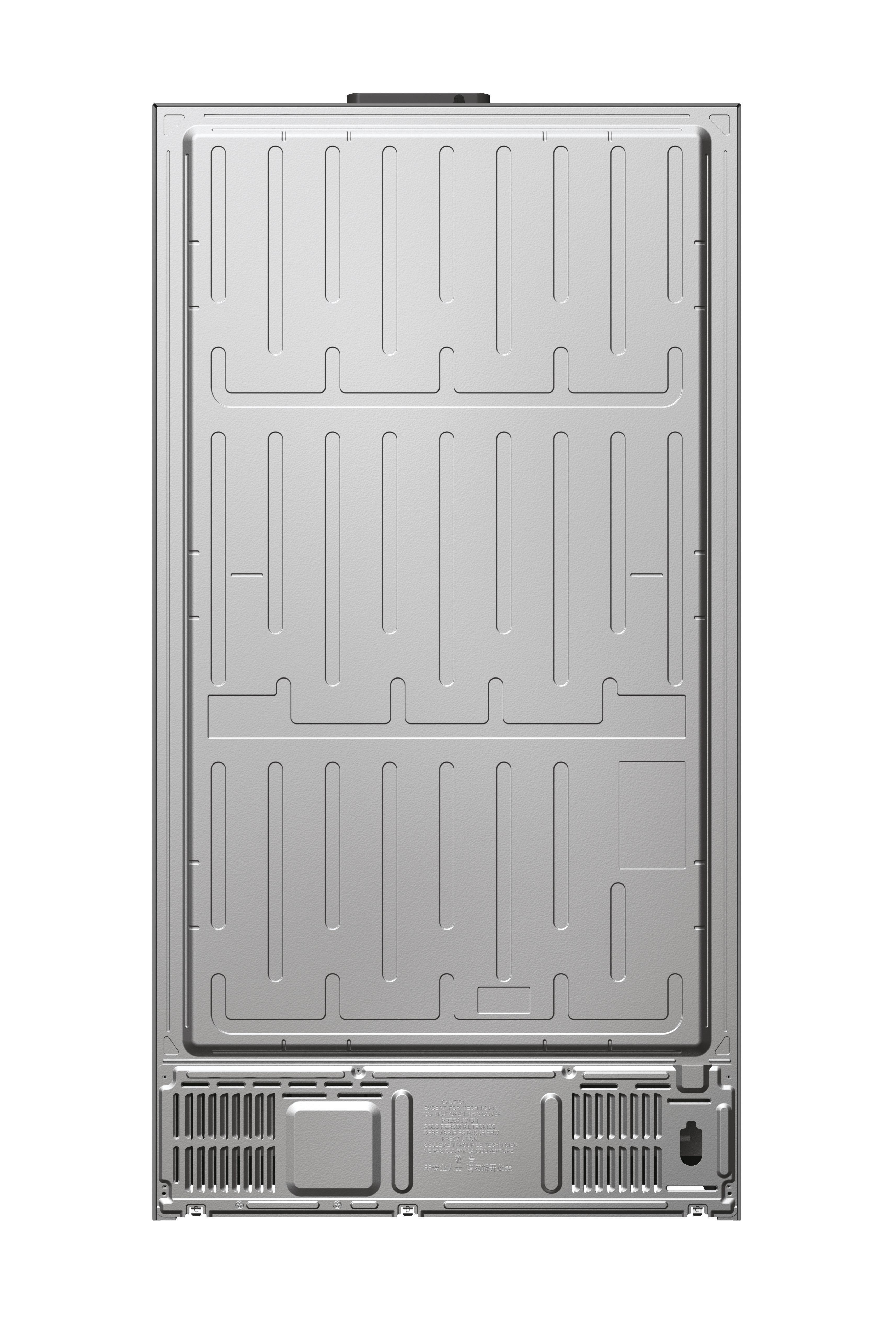 Haier HSR5918DNMP 90.5cm 70/30 Frost Free Fridge Freezer - Pt. Inox thumbnail image