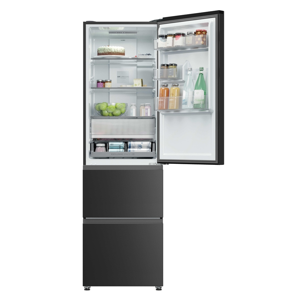 Haier HTR3518ENMTK 60/40 Fridge Freezer - Black thumbnail image