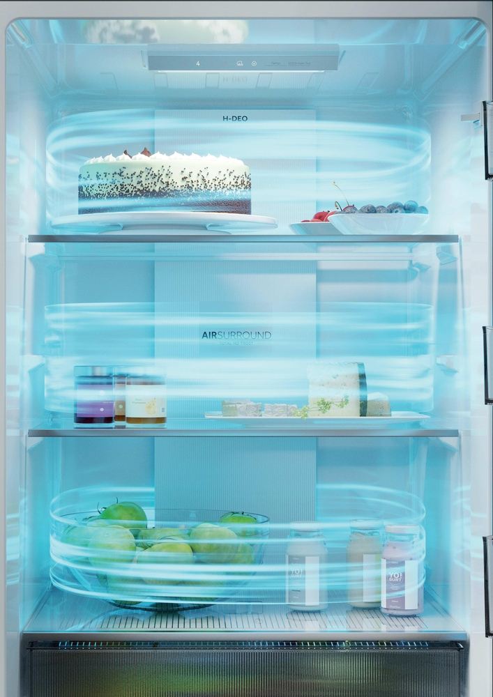 Haier HTR3518ENMTK 60/40 Fridge Freezer - Black thumbnail image