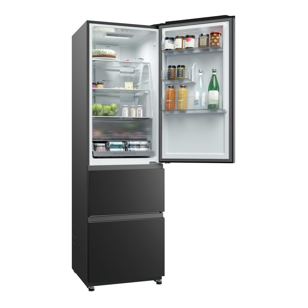 Haier HTR3518ENMTK 60/40 Fridge Freezer - Black thumbnail image