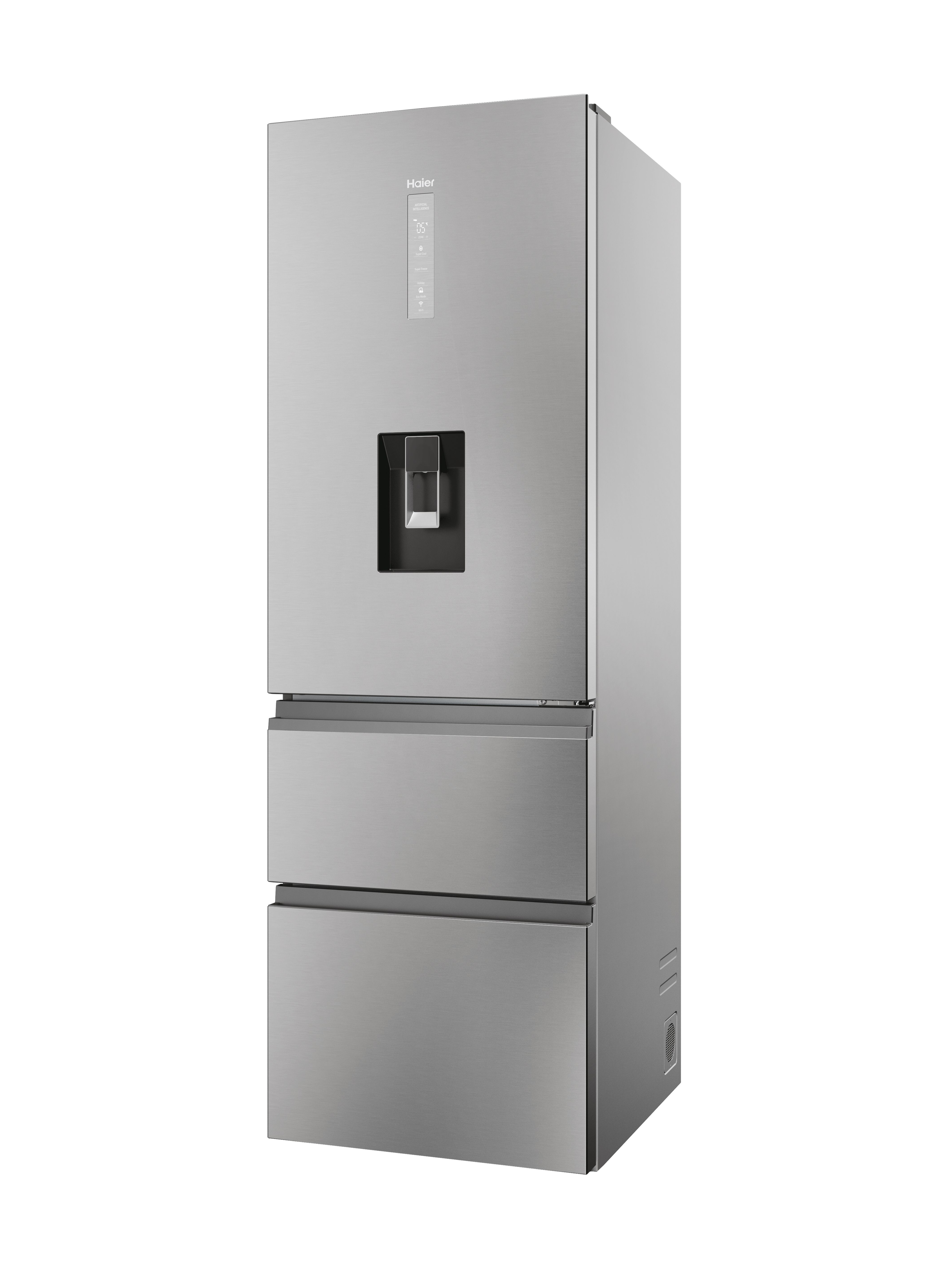 Haier HTW5618EWMG 60/40 Fridge Freezer - Silver thumbnail image