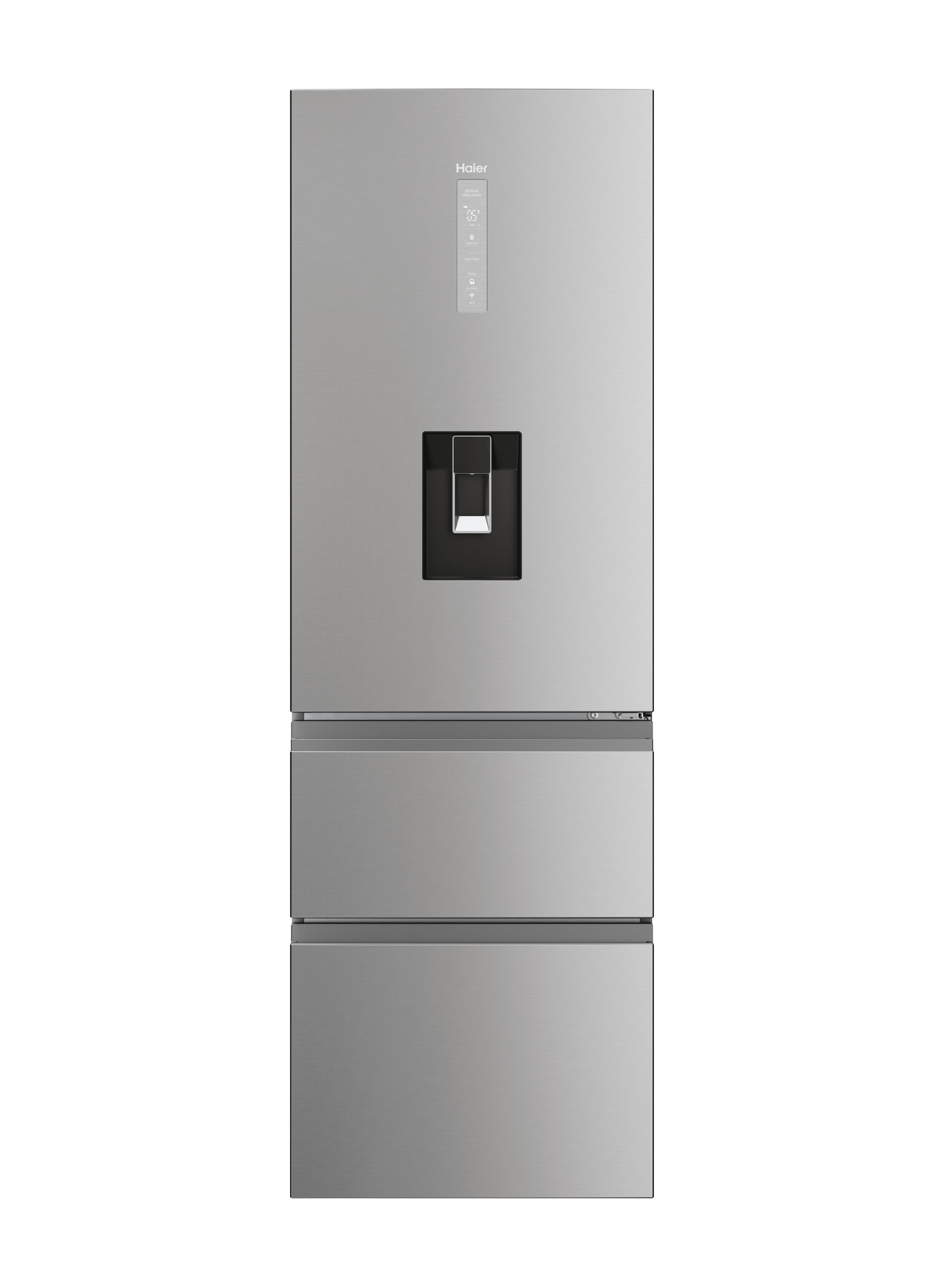 Haier HTW5618EWMG 60/40 Fridge Freezer - Silver thumbnail image