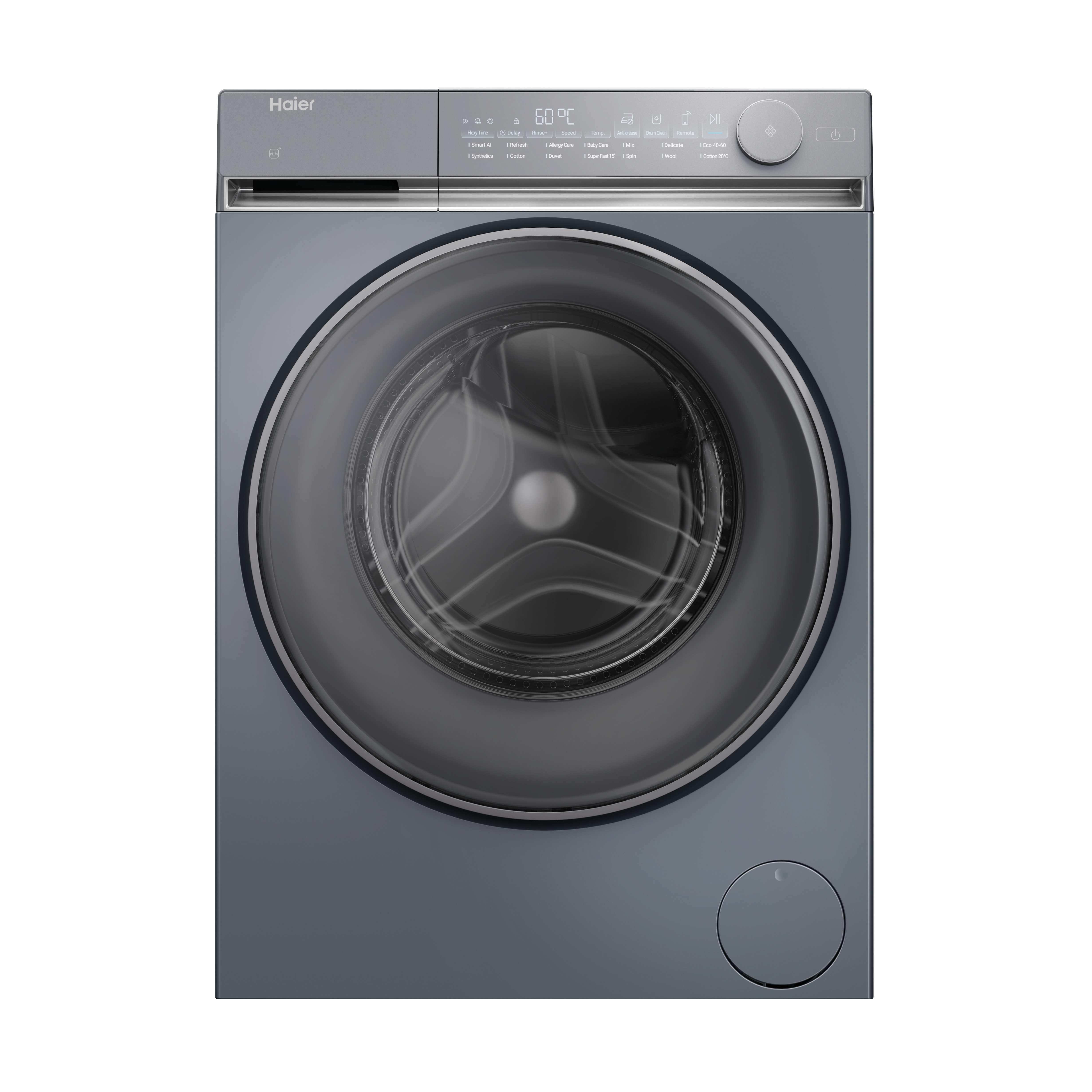 Haier X7 HW100B14367GUUK 10kg 1400 spin WiFi Connected Washing Machine - Graphite thumbnail image