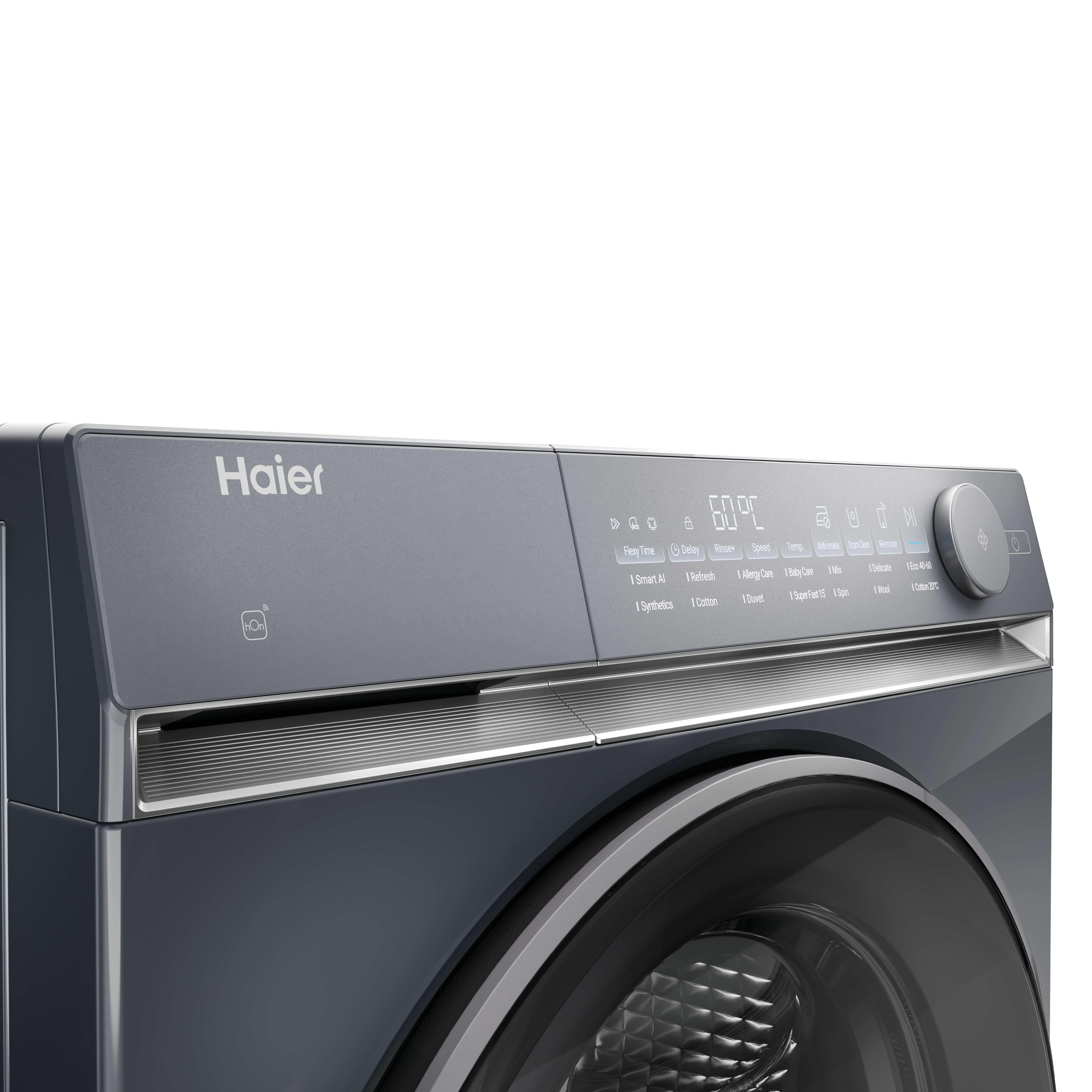 Haier X7 HW100B14367GUUK 10kg 1400 spin WiFi Connected Washing Machine - Graphite thumbnail image