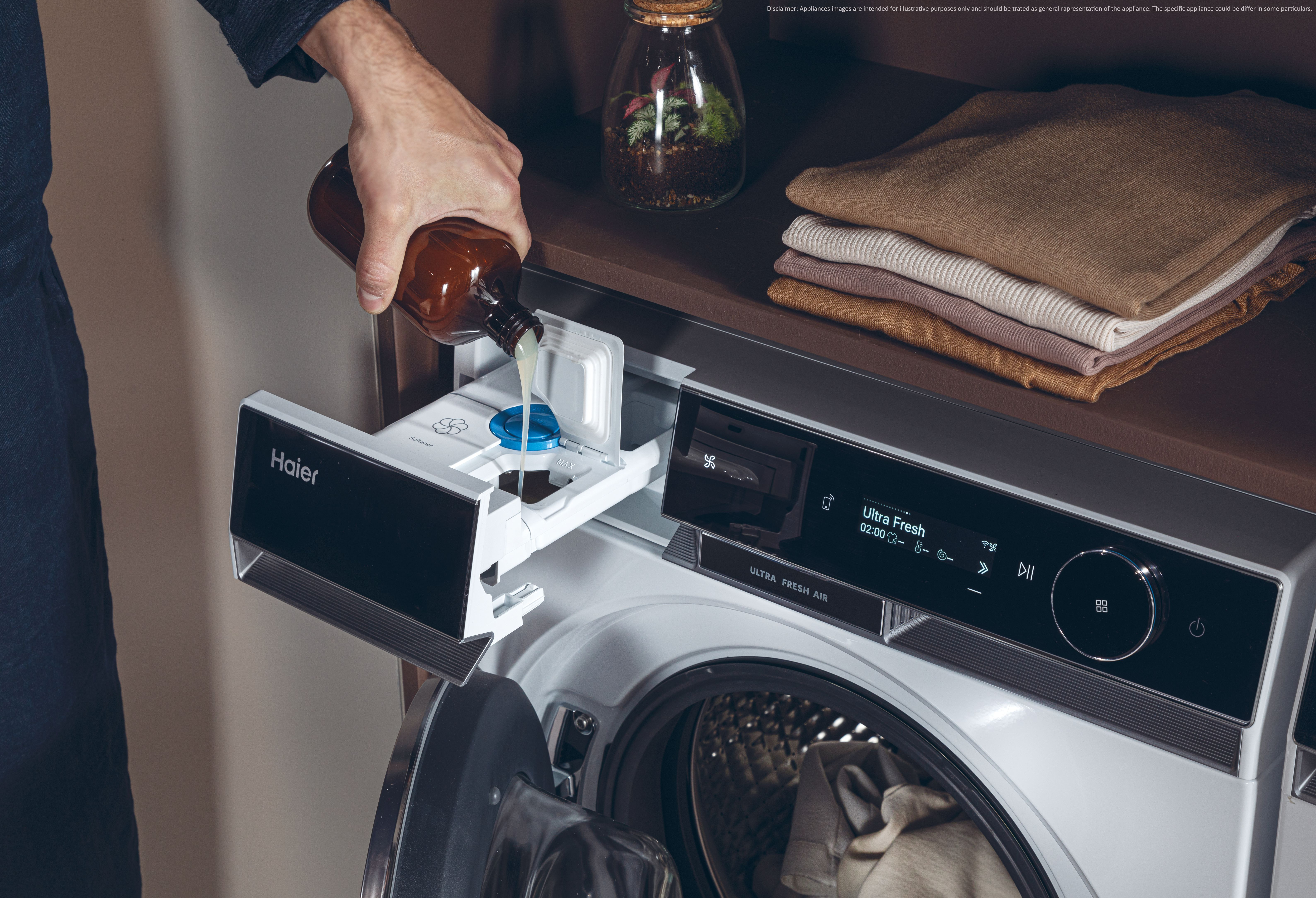 Haier X11 HW110-BD14397UUK 11kg 1400  Spin Washing Machine - White thumbnail image