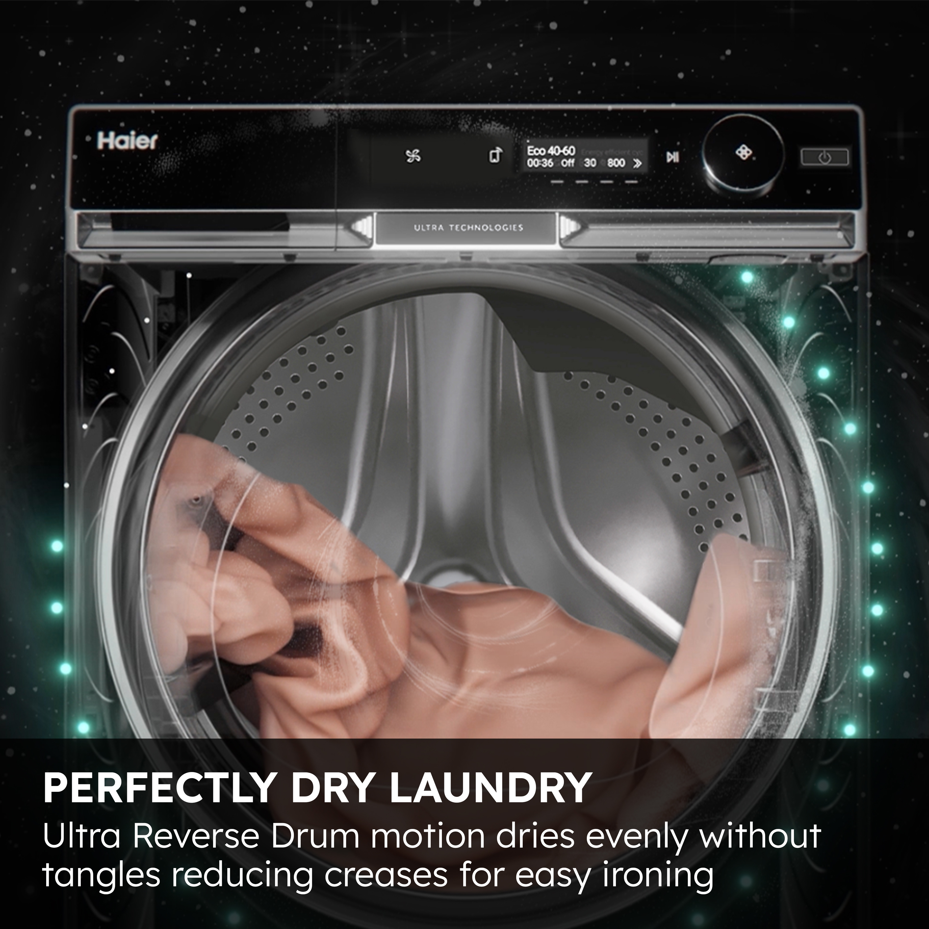 Haier X11 HW110-BD14397UUK 11kg 1400  Spin Washing Machine - White thumbnail image
