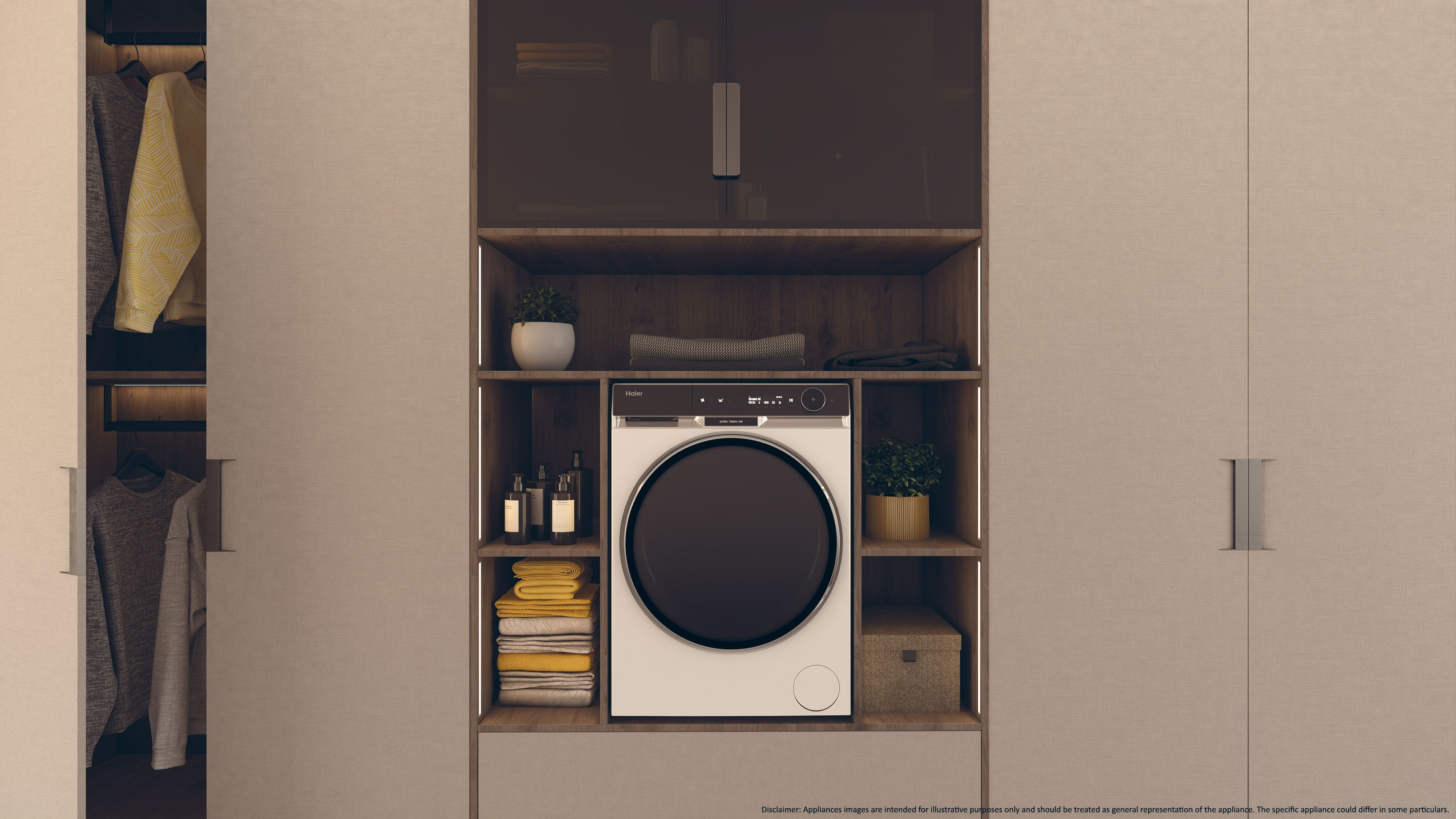Haier X11 HW110-BD14397UUK 11kg 1400  Spin Washing Machine - White thumbnail image