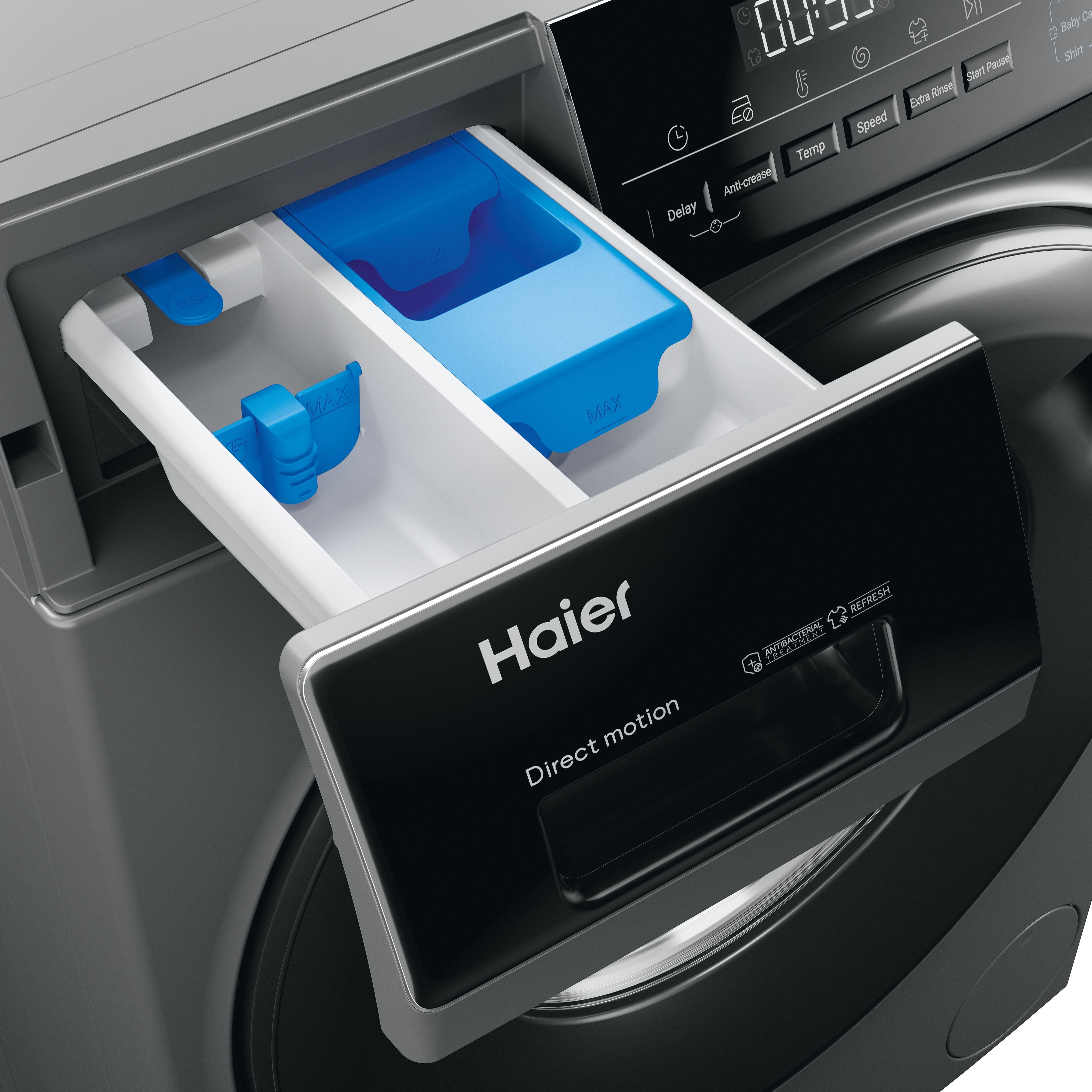 Haier HW80-B16939S8 8kg 1600 Spin Washing Machine - Graphite thumbnail image