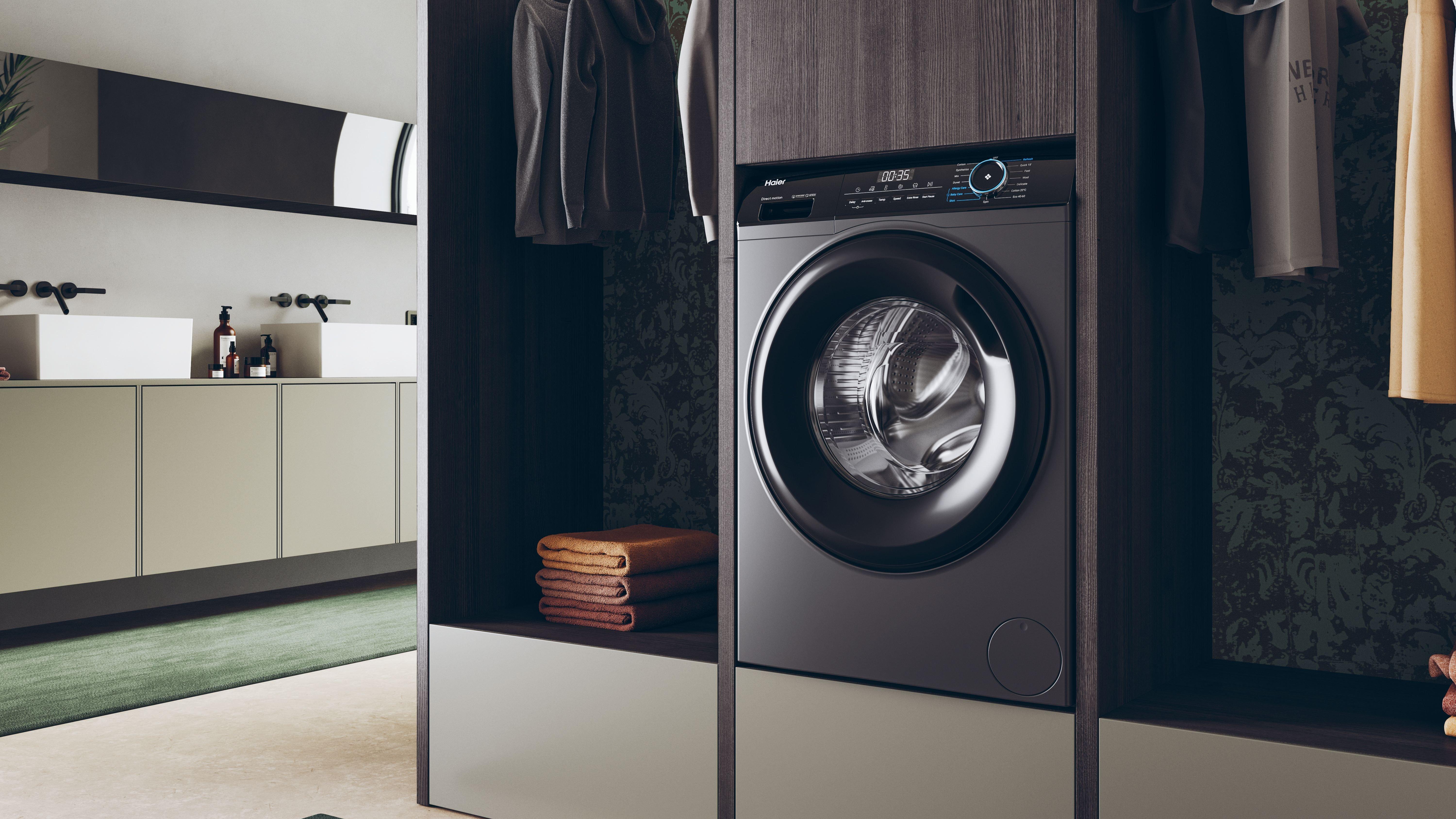Haier HW80-B16939S8 8kg 1600 Spin Washing Machine - Graphite thumbnail image