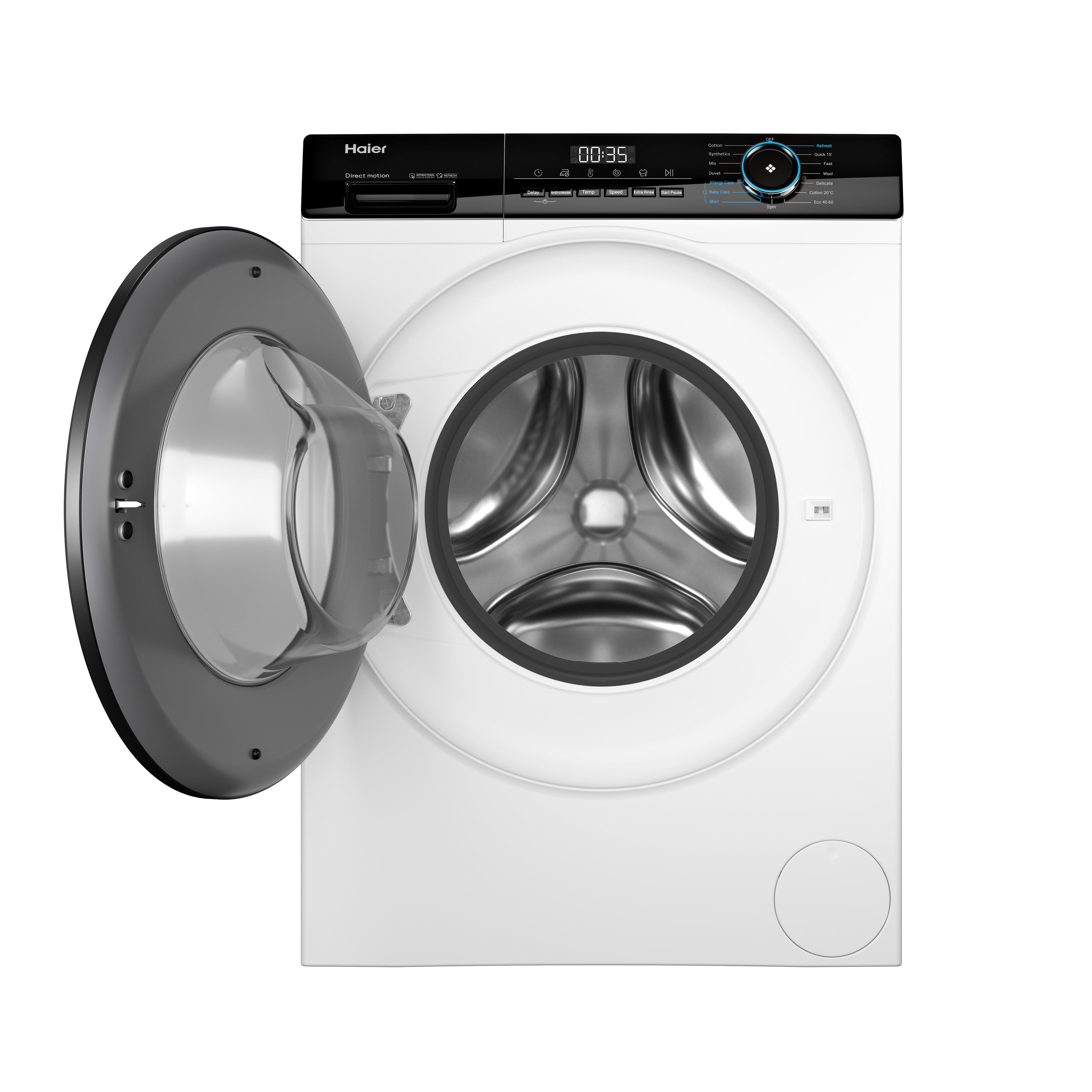 Haier HW80-B16939 8kg 1600 Spin Washing Machine - White thumbnail image